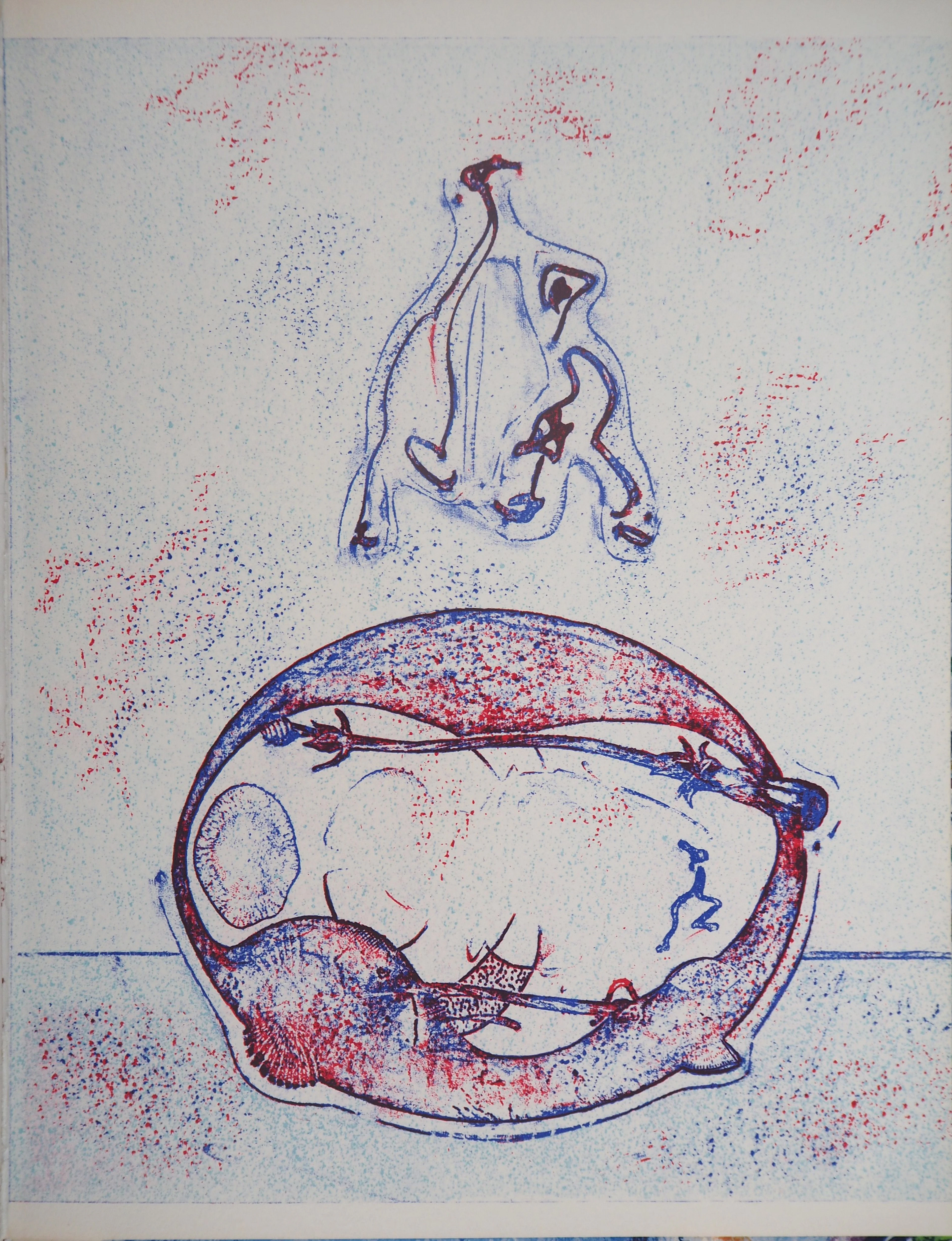 Max ERNST - Composition surréaliste : Après-moi le XX° siècle, 1971
