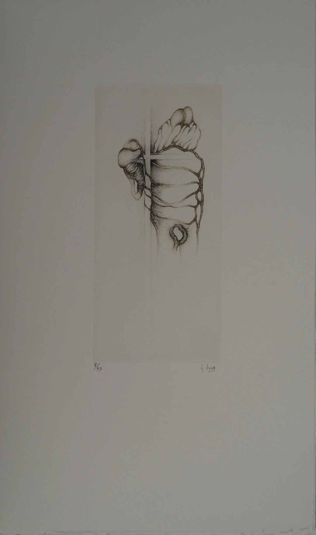 Fred DEUX : Liane, Gravure originale signée