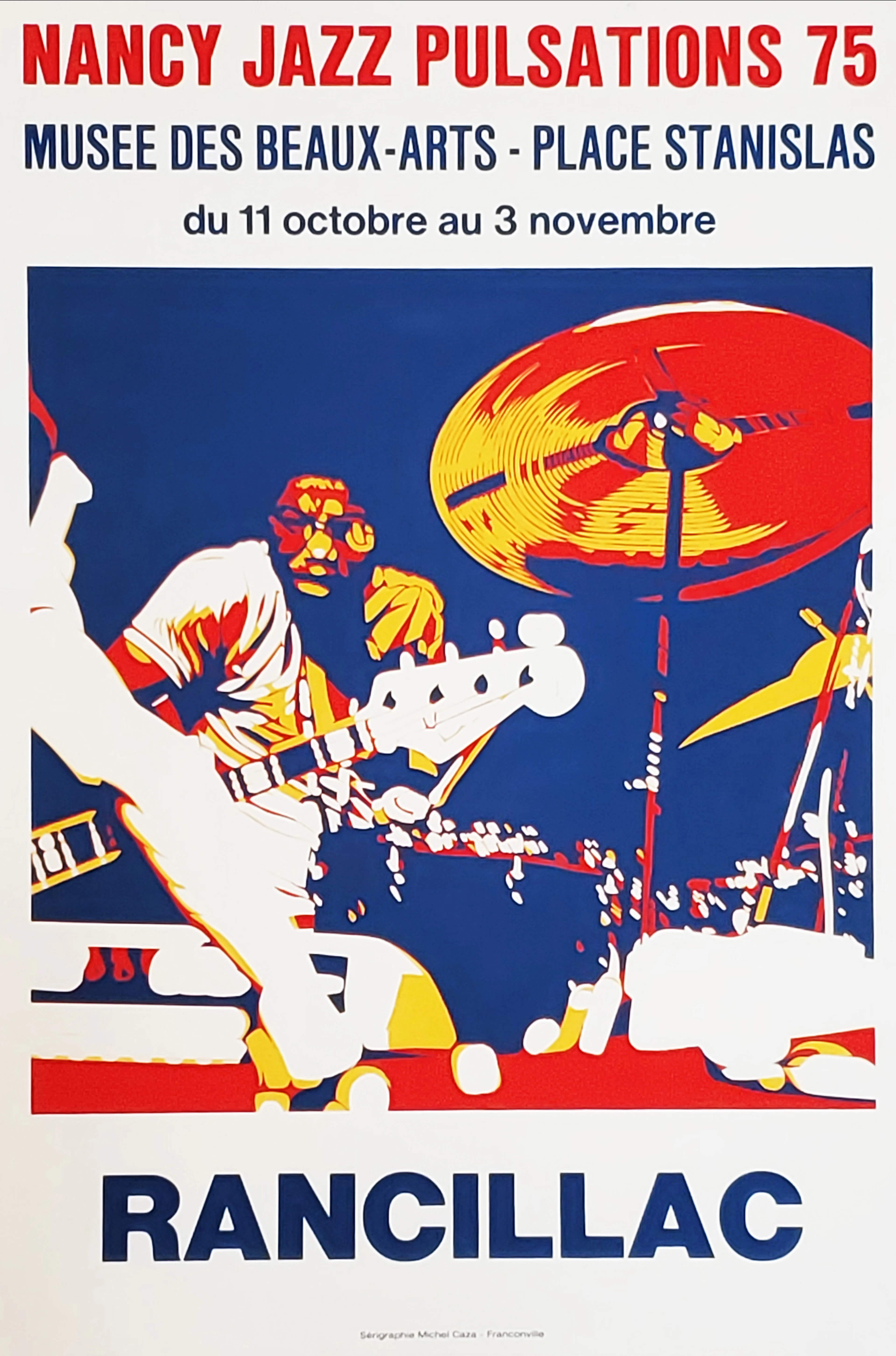 Gérard Rancillac, Section rythmique de Miles Davis, sérigraphie, 1975