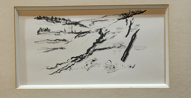 André DUNOYER DE SEGONZAC - Composition: Les Croix de Bois, 1964 - Gravure