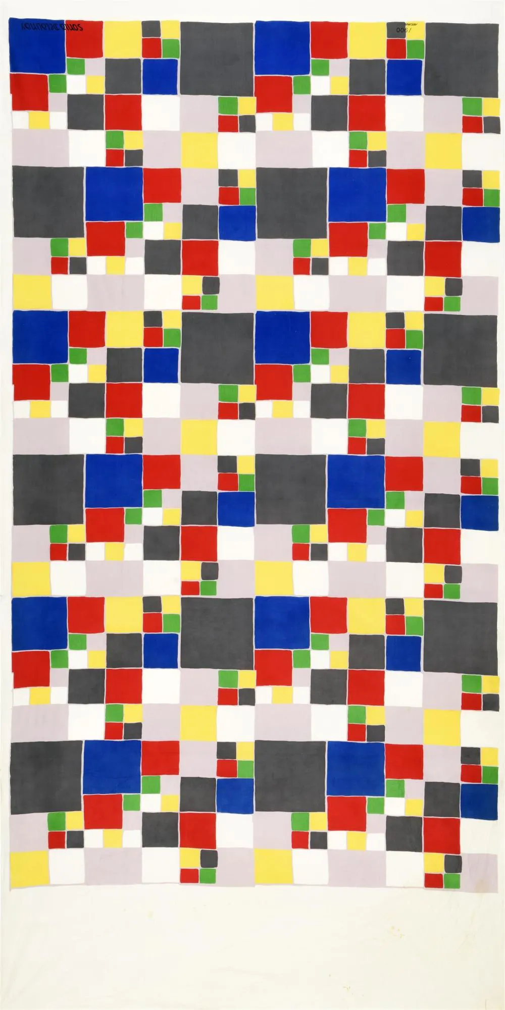 Sonia Delaunay - Polychrome de carrés - Sérigraphie