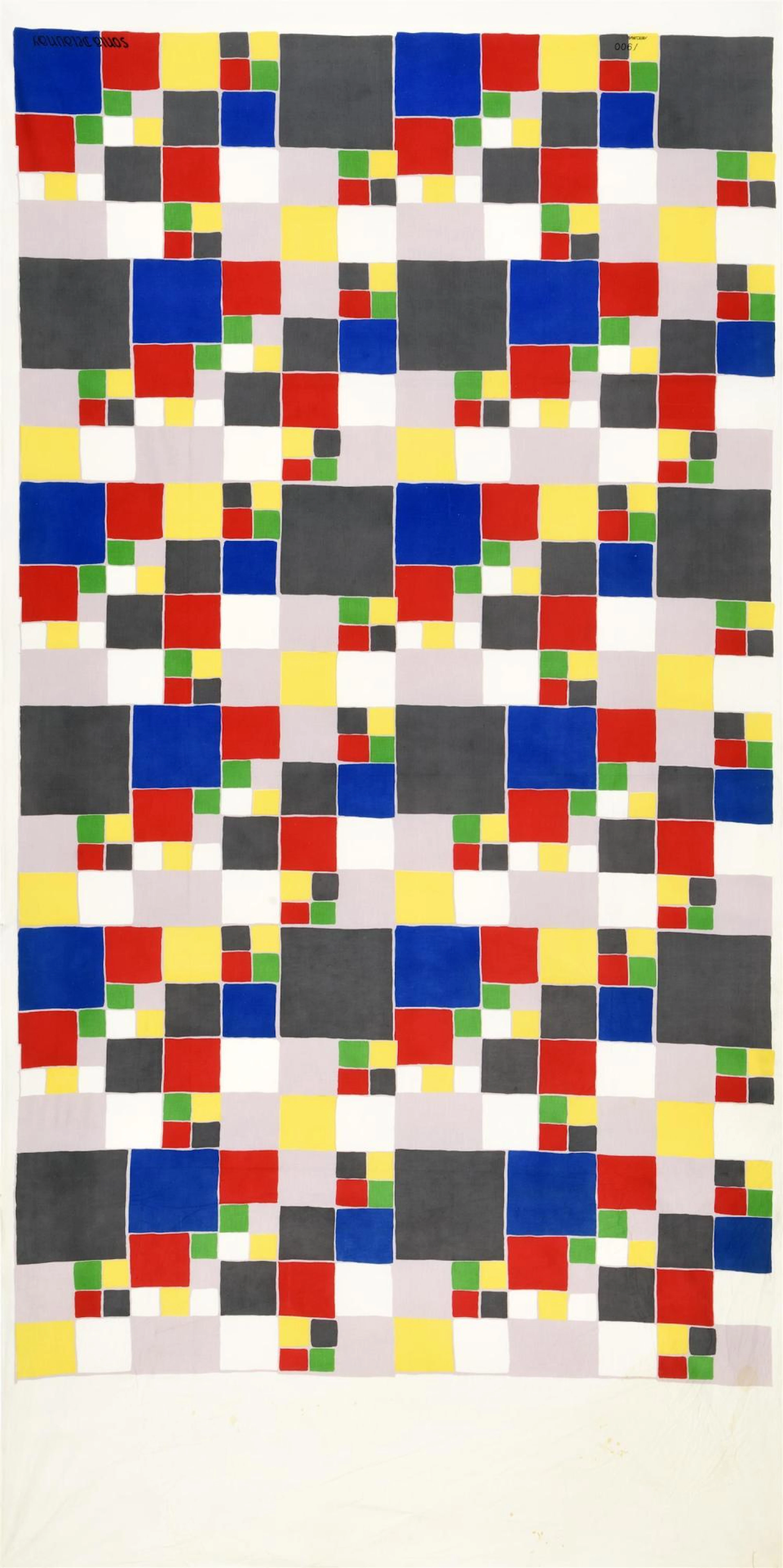 Sonia Delaunay - Polychrome de carrés - Sérigraphie