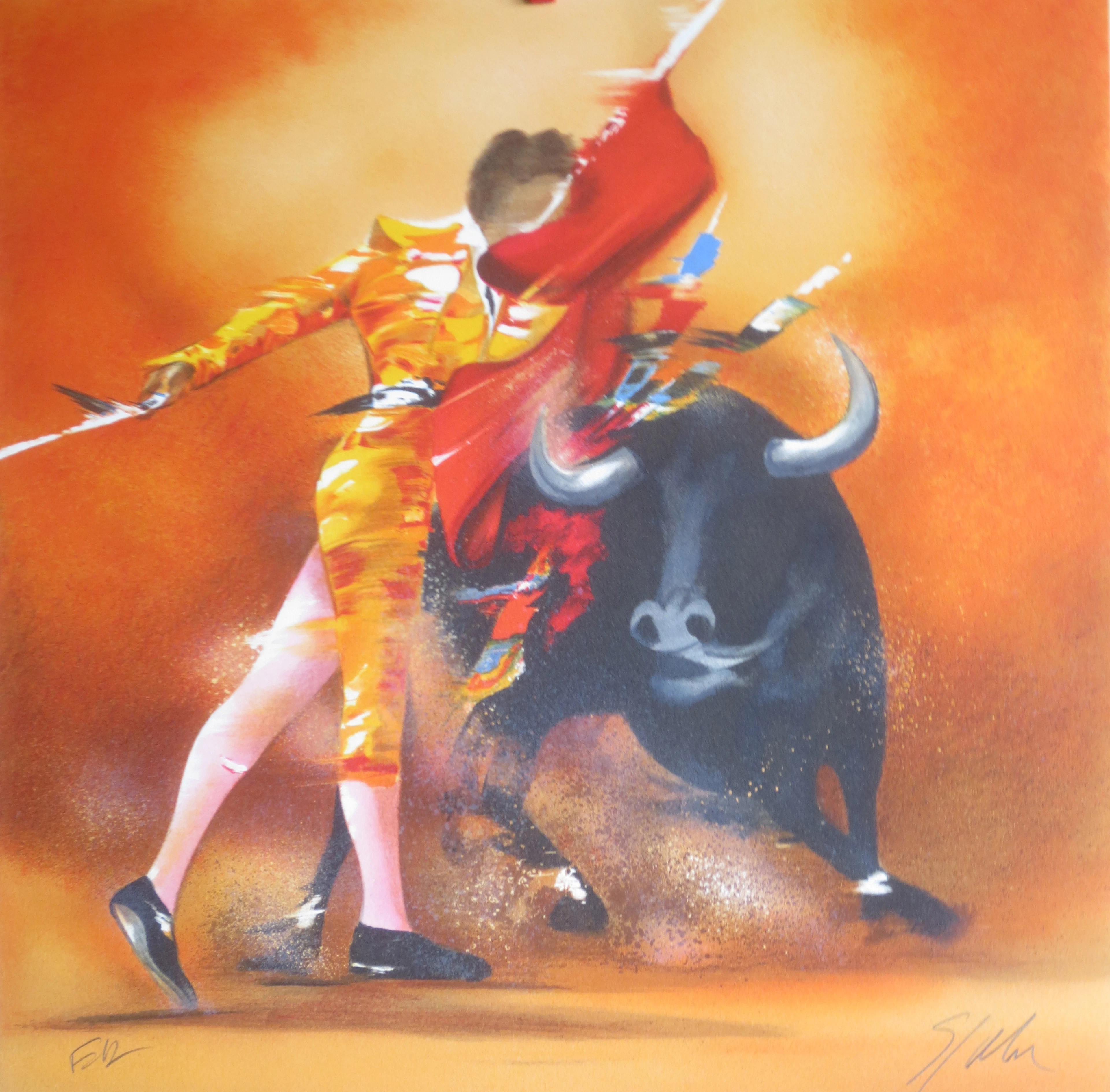 Victor SPAHN - Corrida - Lithographie signée au crayon
