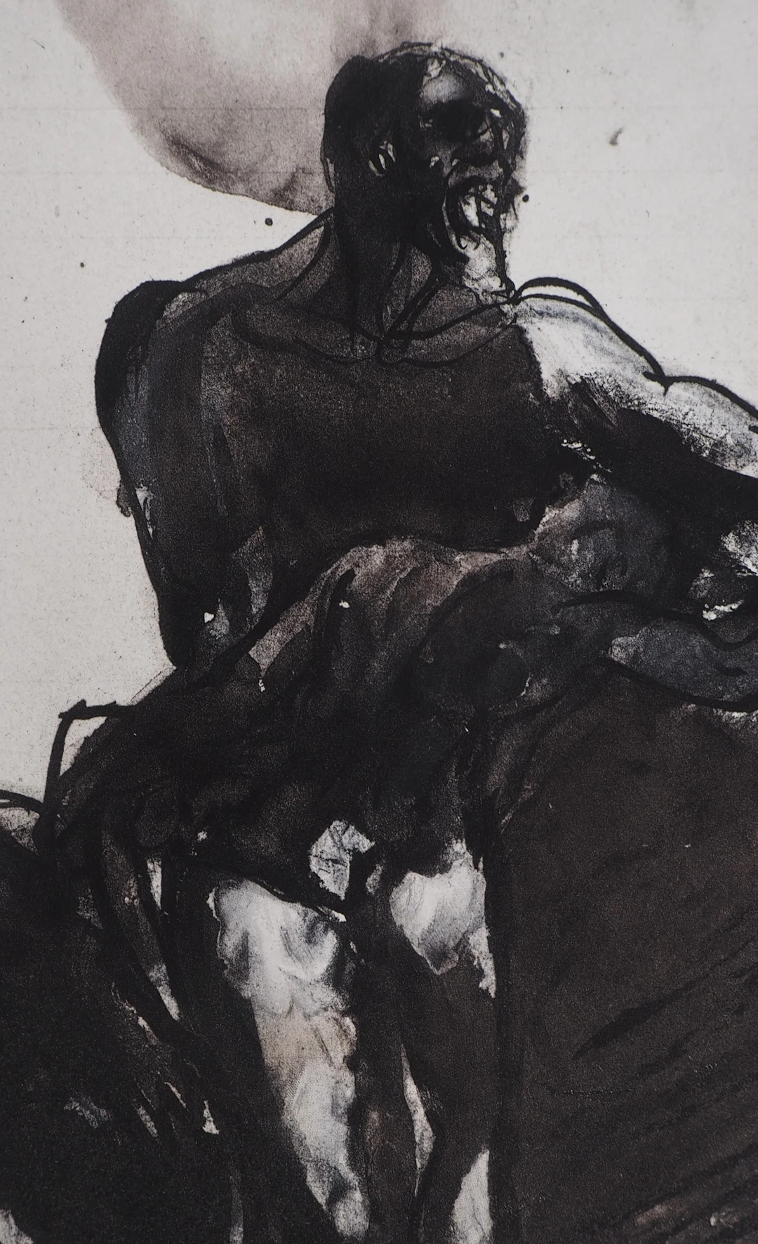 Auguste RODIN : L’enfant endormi, Gravure
