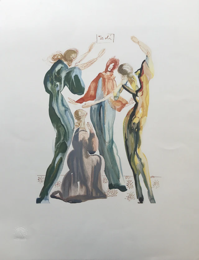 Salvador DALI - La Danse, lithographie