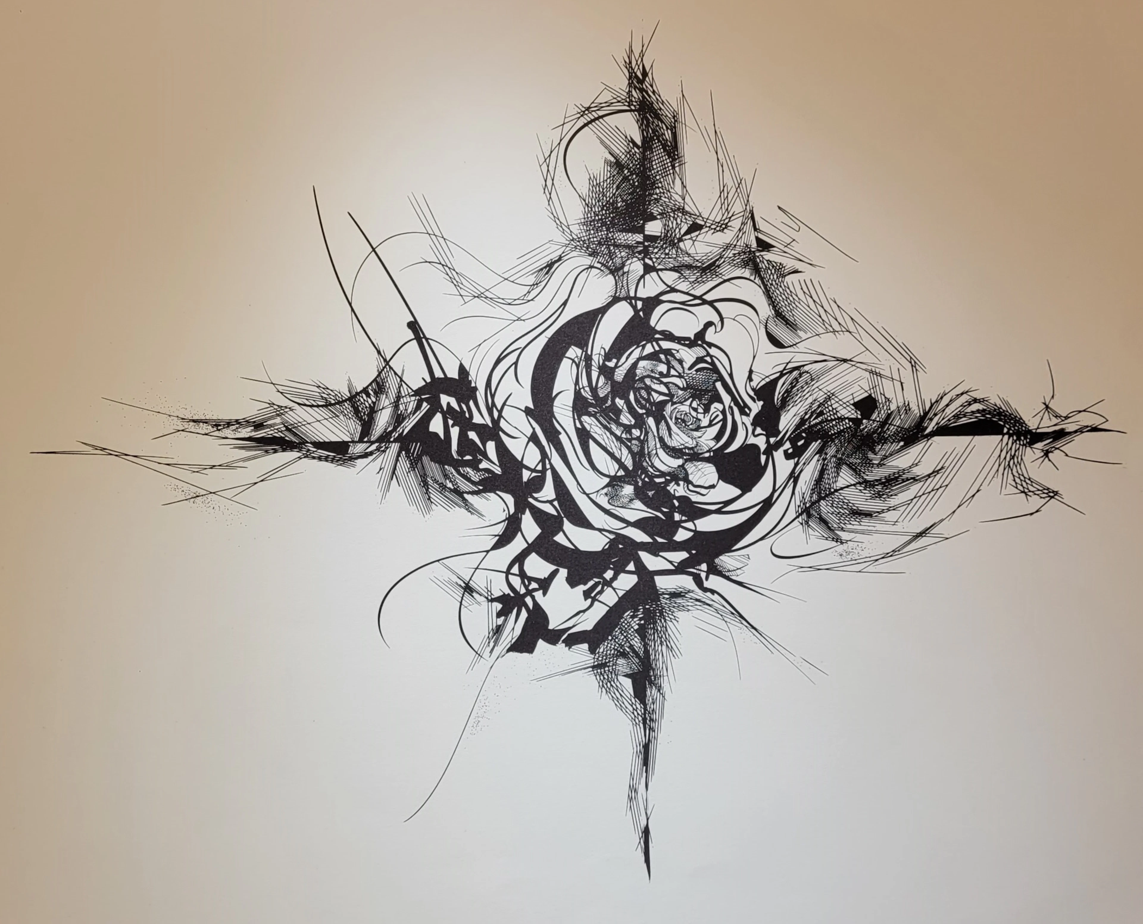 Raymond MORETTI - La Rose, 1982 - Lithographie originale