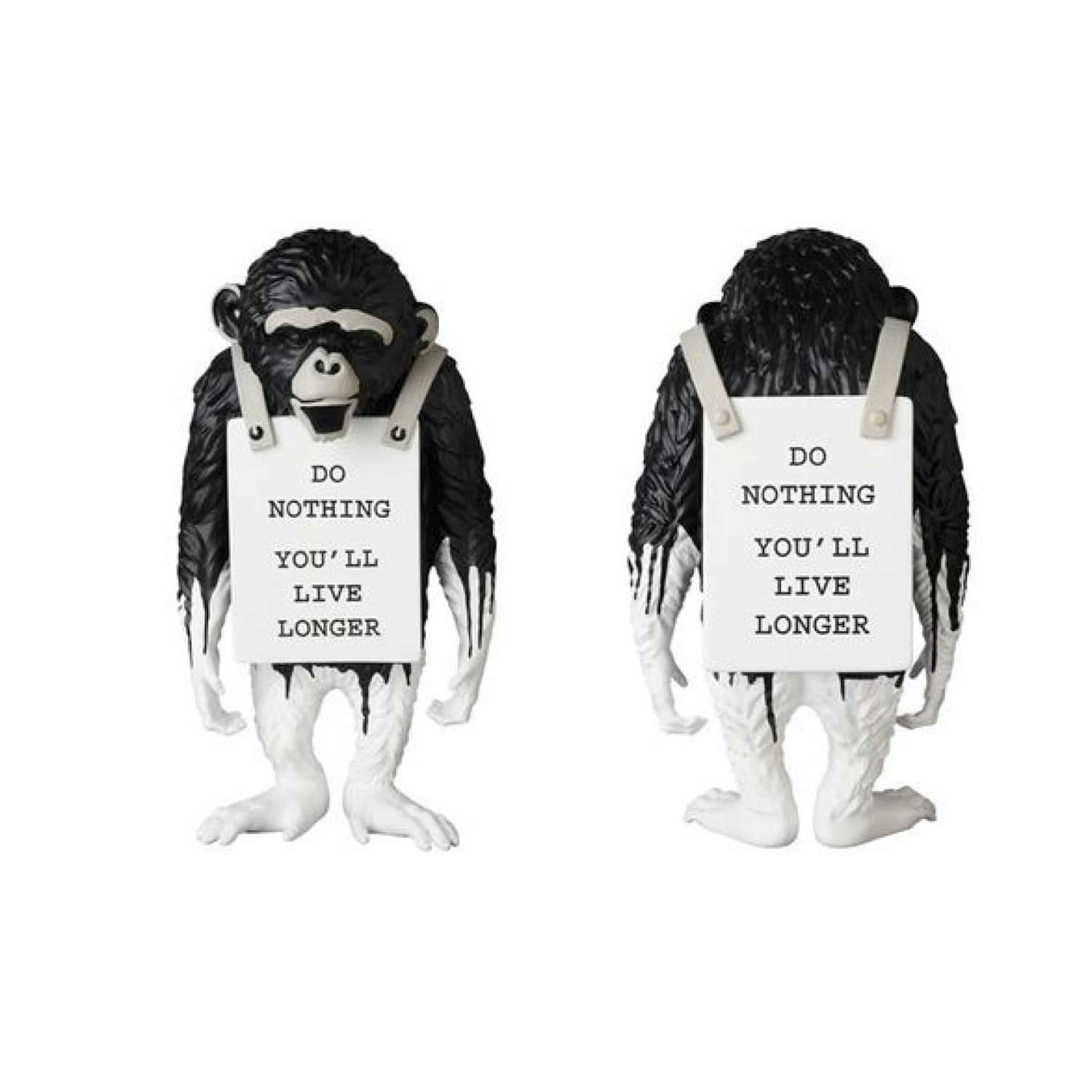 Banksy - MONKEY SIGN (DRIP) - Sculpture