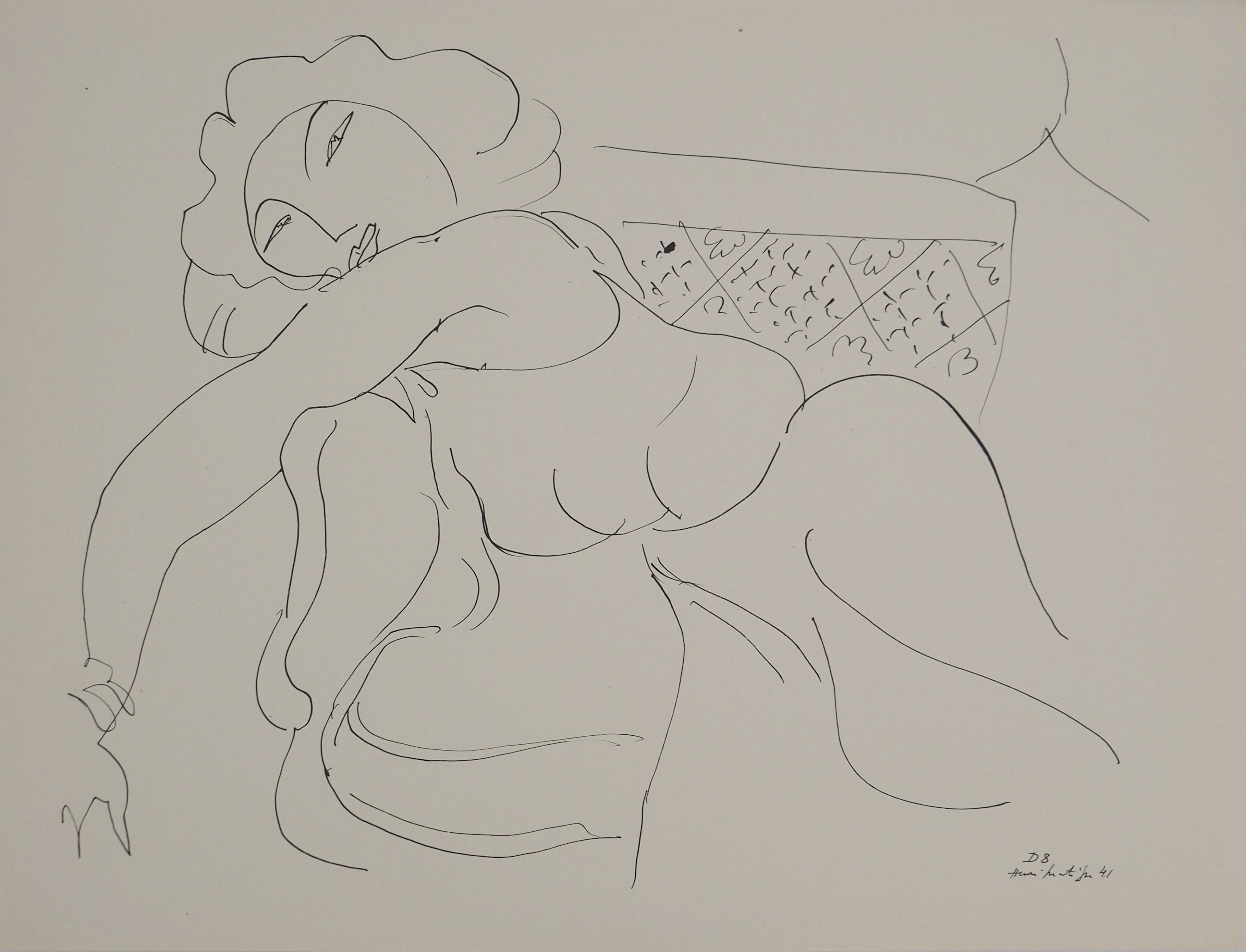Henri MATISSE : La langoureuse, Lithographie signée