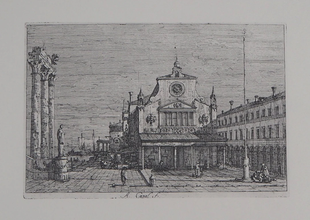 Giovanni Antonio CANAL (d’après) - Vue de l’Eglise de San Giacomo