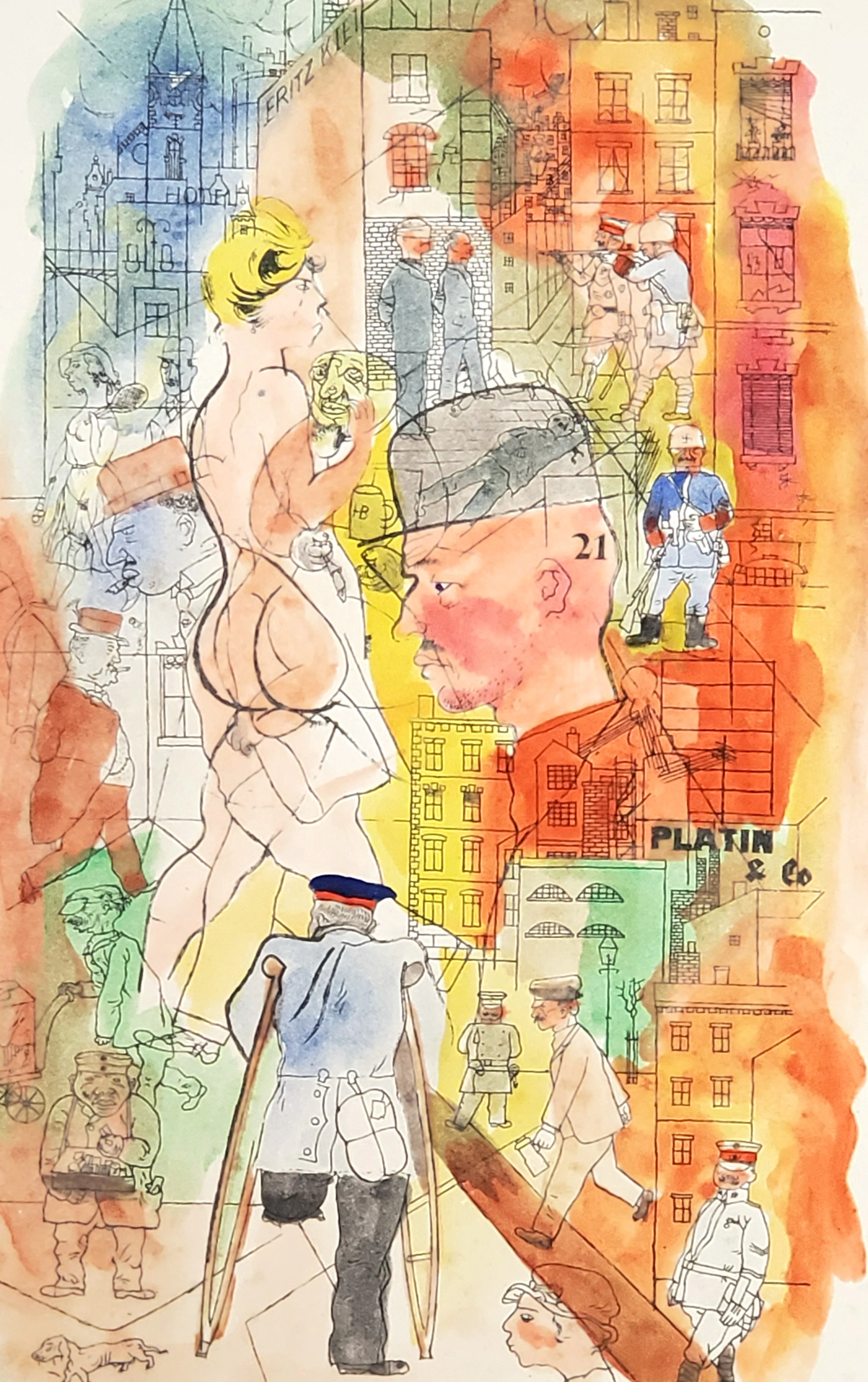 George Grosz - Ecce Homo - lithographie rehaussée