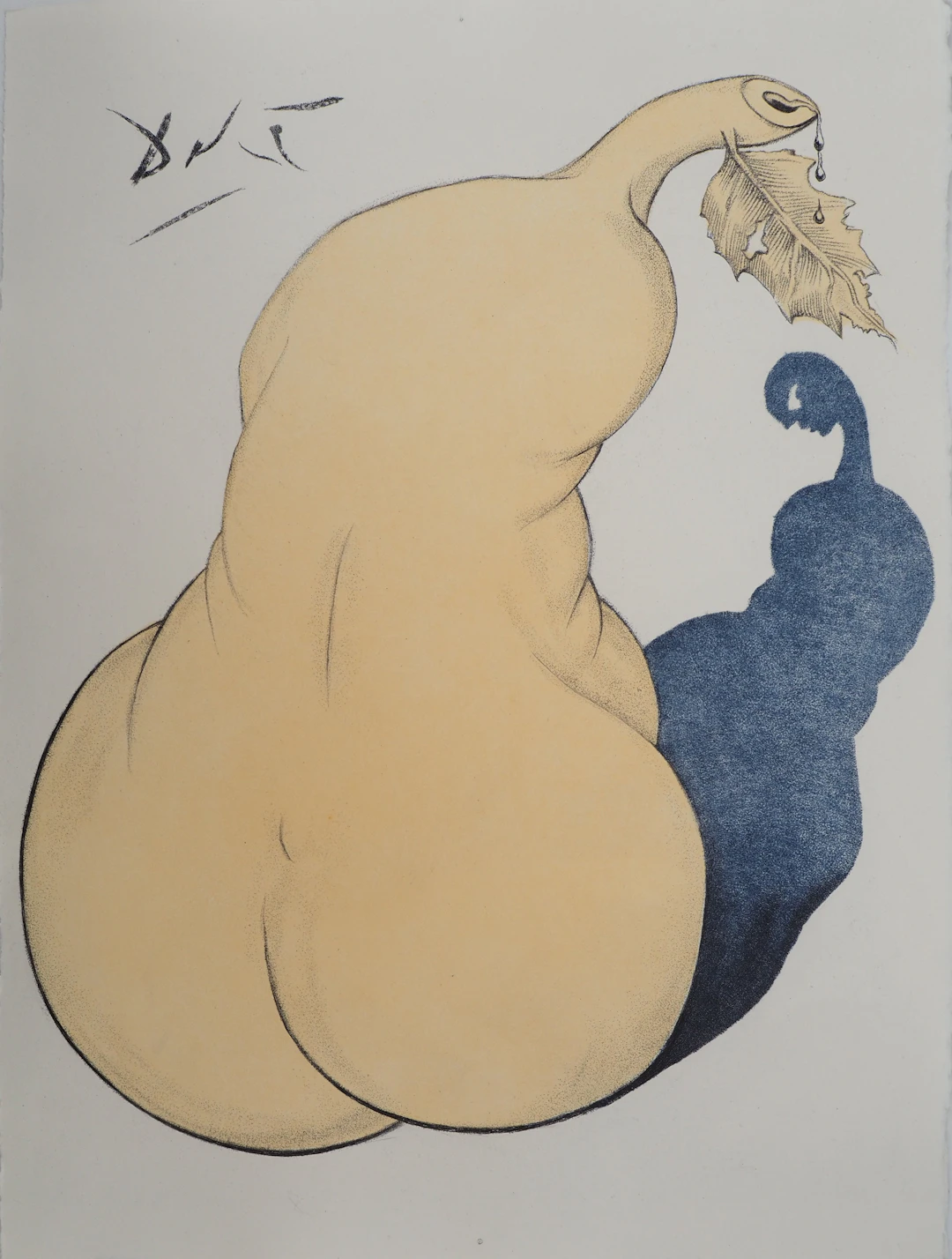 Salvador Dali : Casanova, Une poire pour la soif, Gravure originale signée