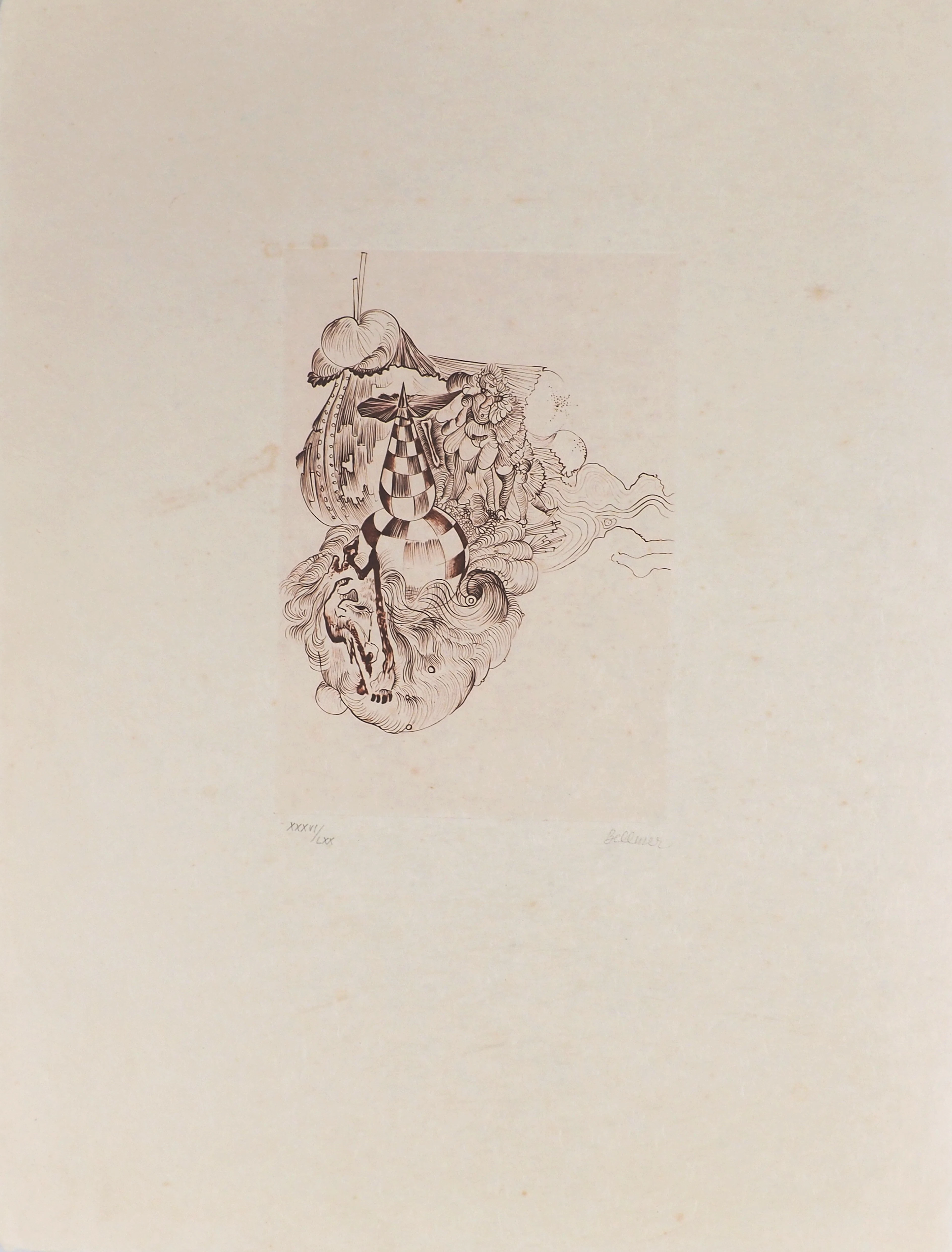 Hans BELLMER - Chevelure et Ballerine - Gravure originale signée