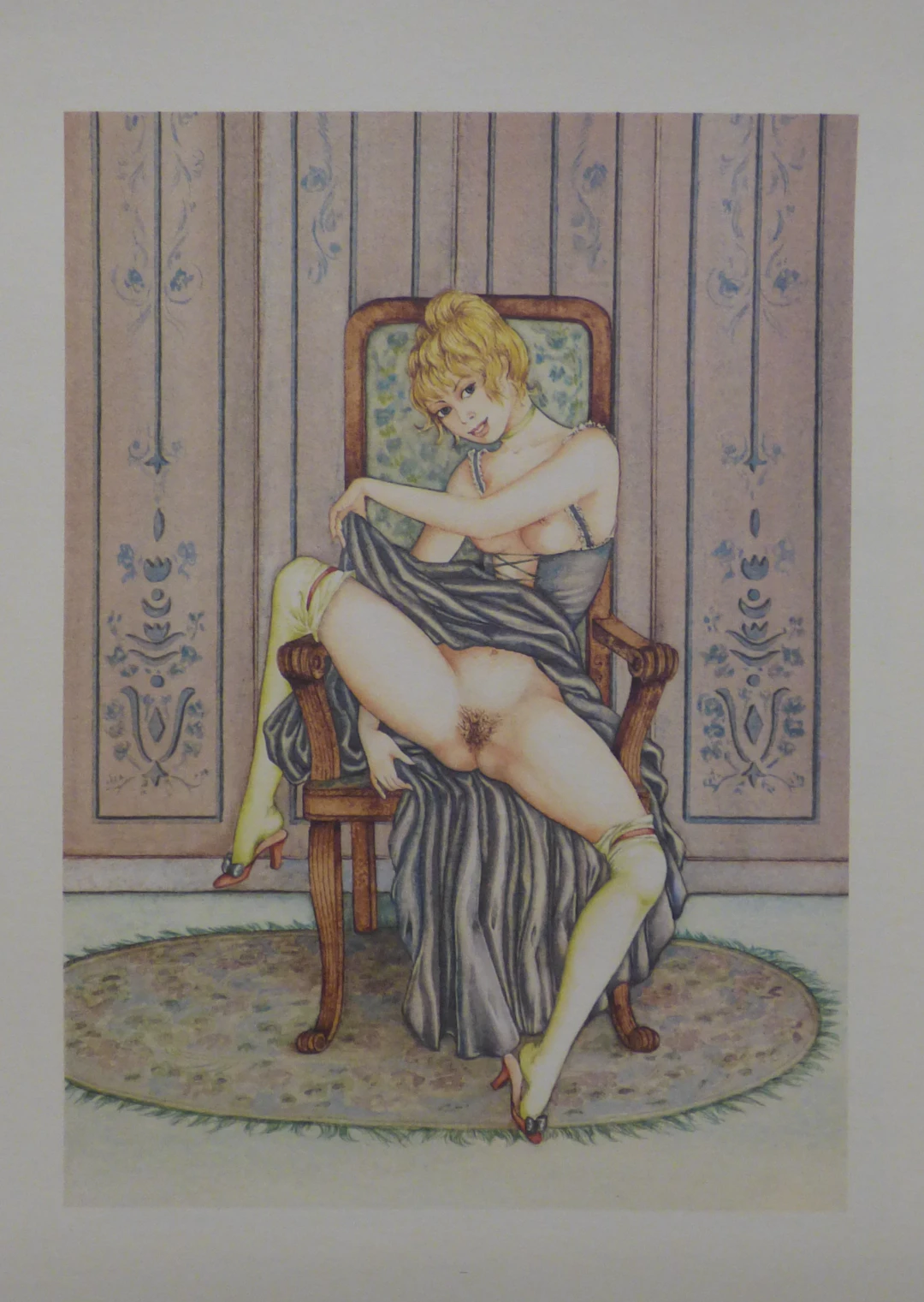 Sophie BUSSON - Mémoires de Fanny Hill, 1980 - Ensemble de 24 lithographies