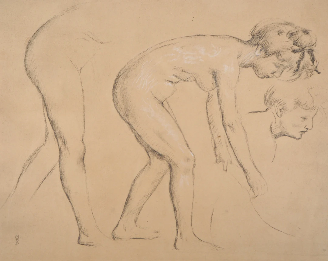 Maurice DENIS : Nu se courbant - Lithographie originale signée