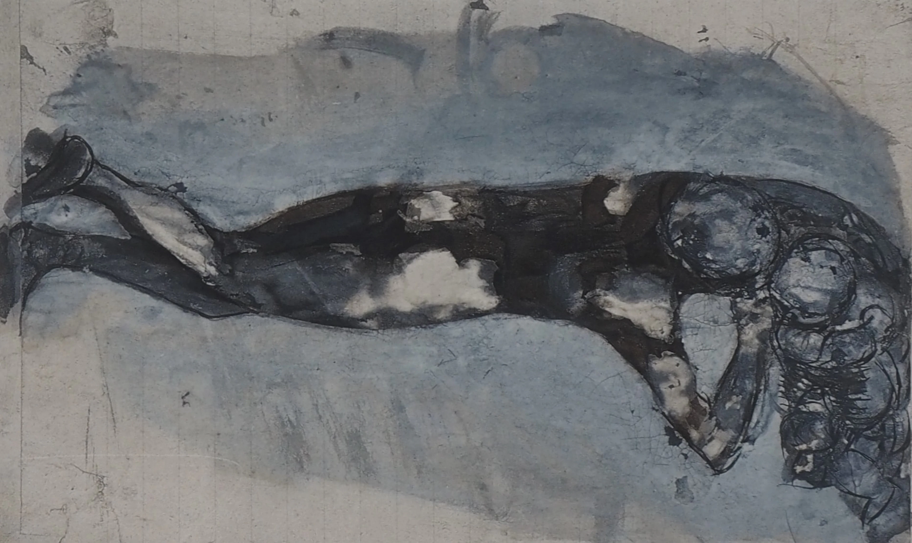Auguste RODIN : L’enfant à la sieste, Gravure