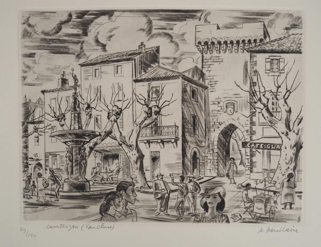 Jacques BOULLAIRE, Courthezon (Vaucluse), 1971 - Gravure sur cuivre