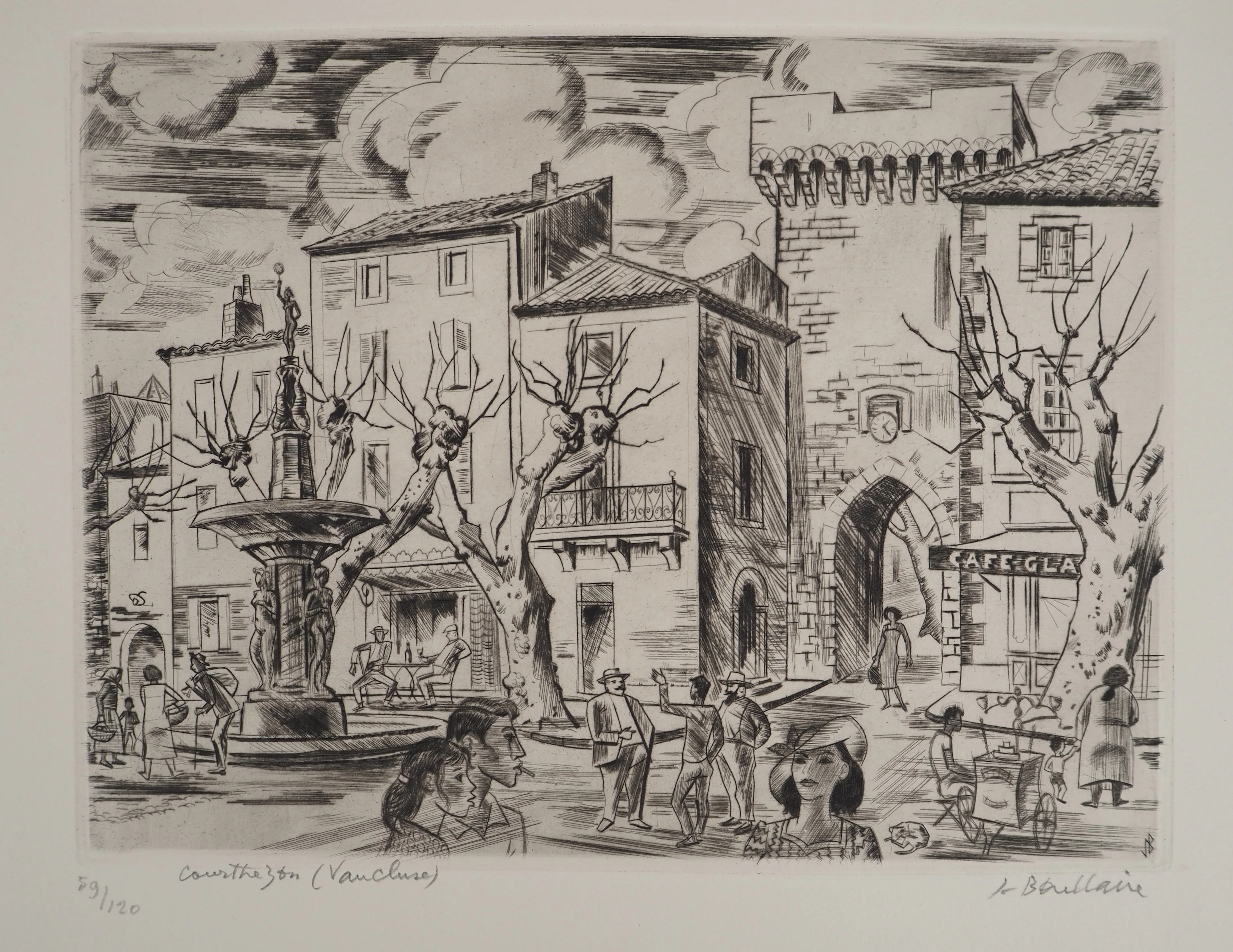 Jacques BOULLAIRE, Courthezon (Vaucluse), 1971 - Gravure sur cuivre