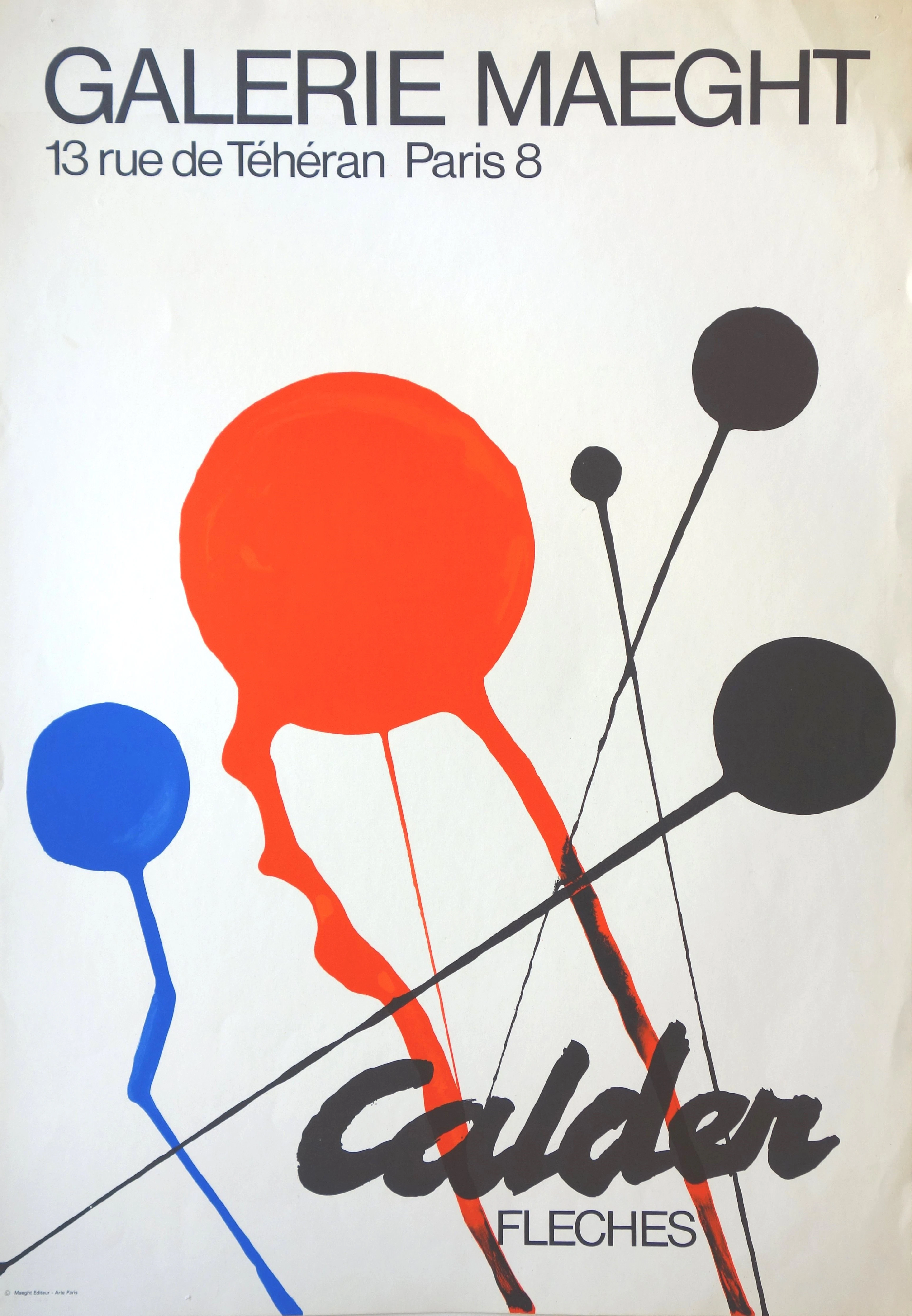 Alexander CALDER : Flèches - Lithographie originale signée