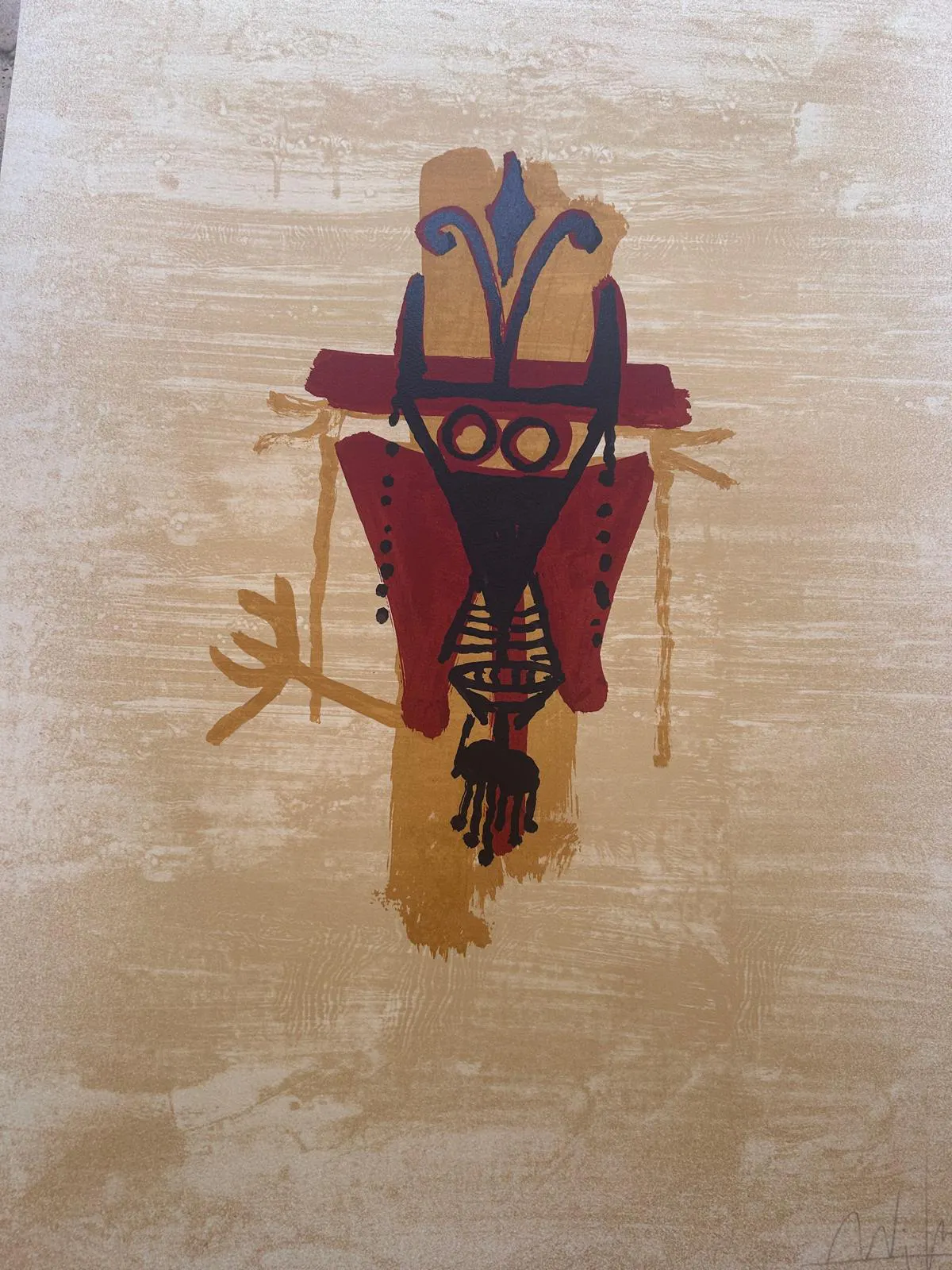 Wifredo LAM - Paris, Lithographie originale