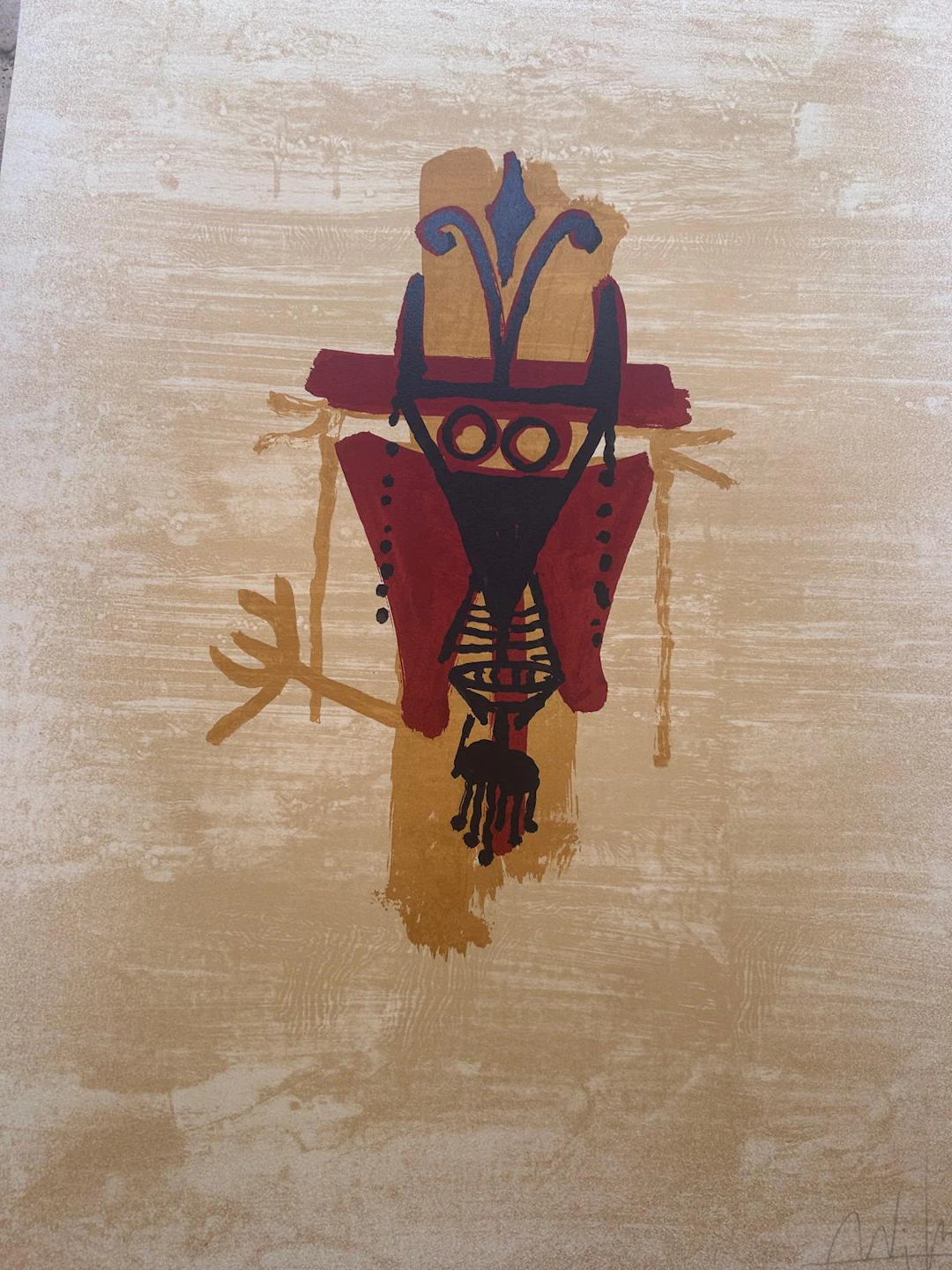 Wifredo LAM - Paris, Lithographie originale