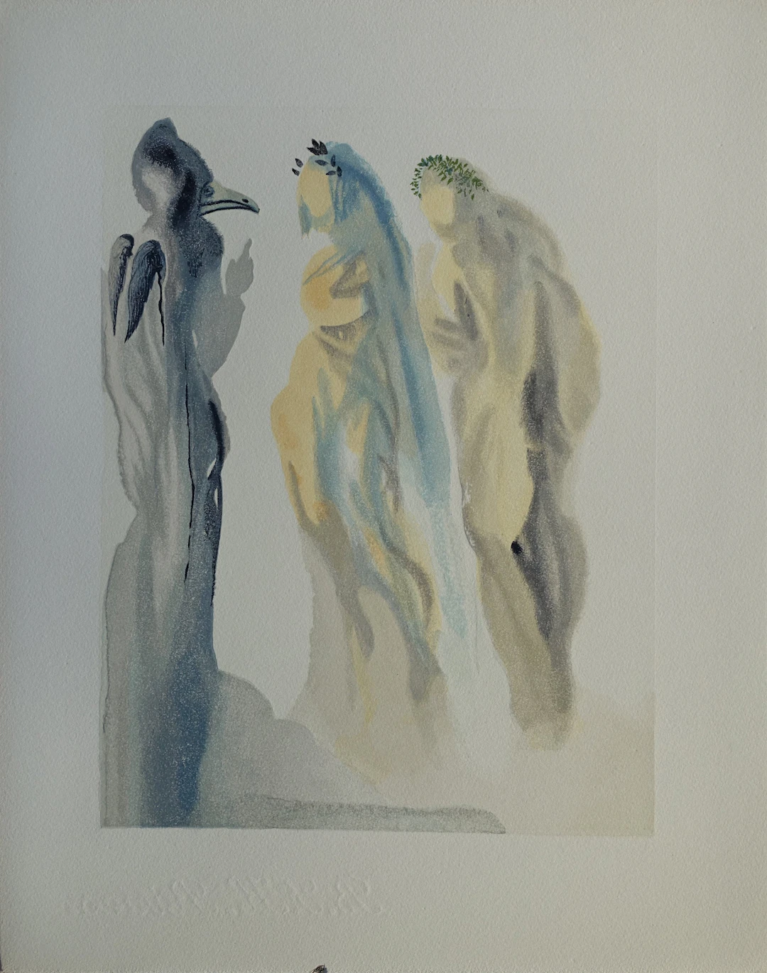 Salvador DALI : Le ciel de Vénus, Bois gravé original