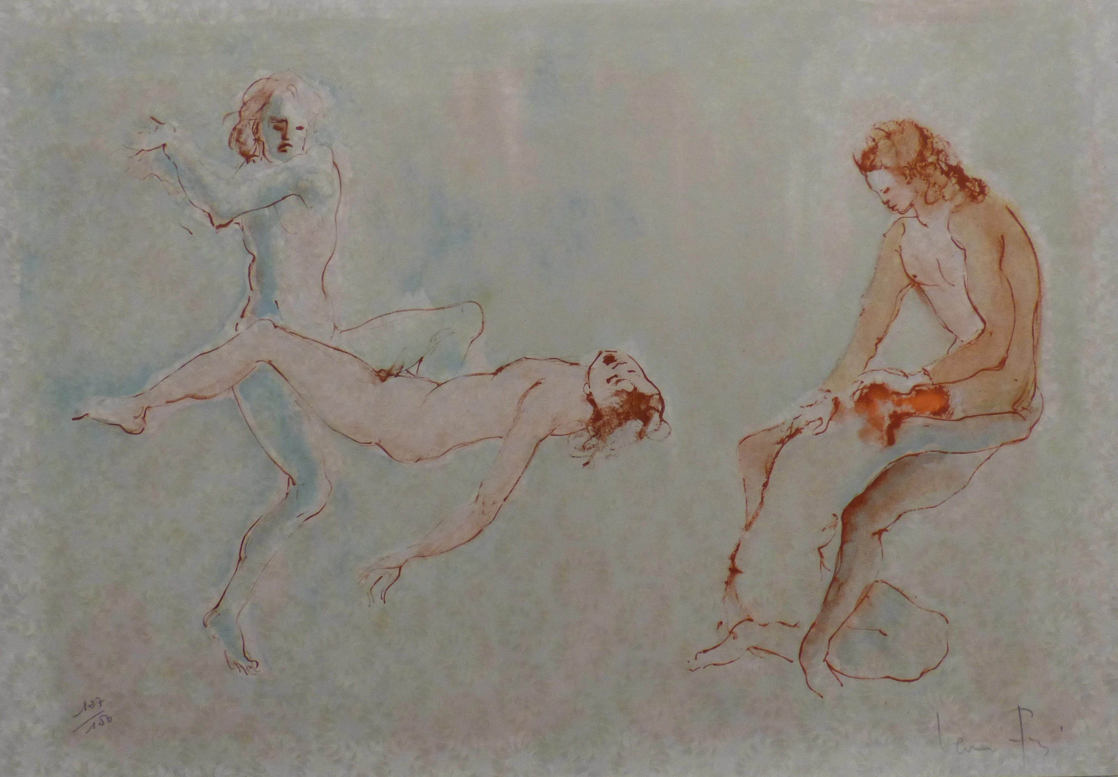 Léonor FINI - Léonor FINI - Deux femmes II, circa 1970 - Lithographie