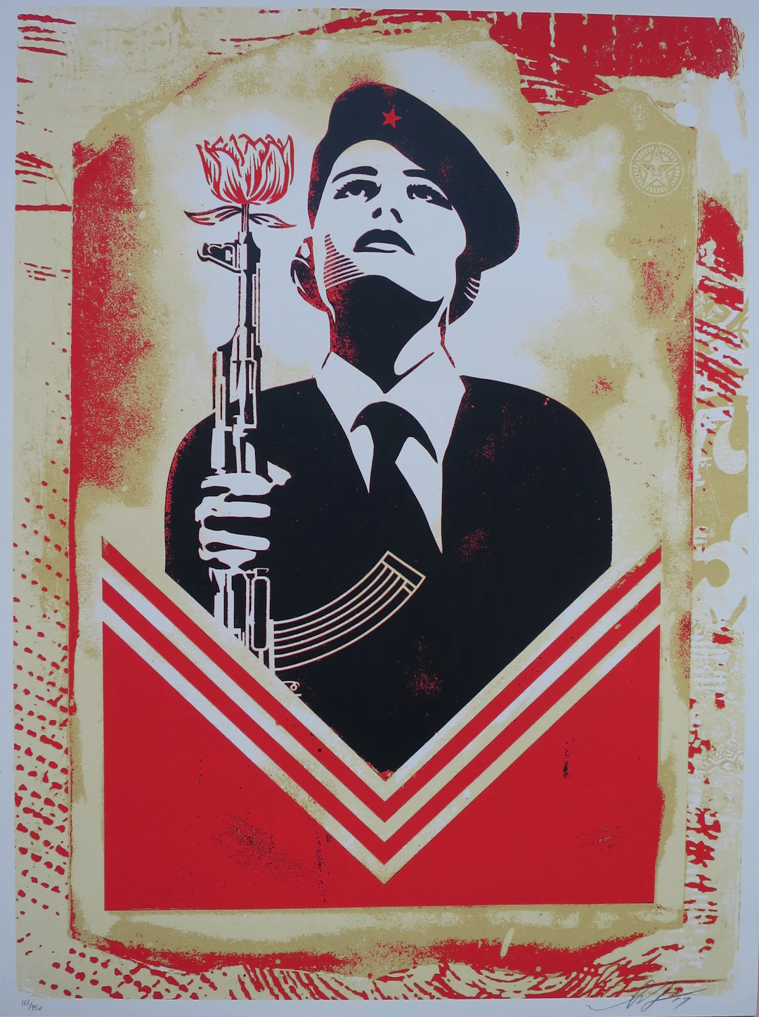 Shepard FAIREY (Obey) - Peace Guard Stencil (Lisbon), 2017 - Sérigraphie