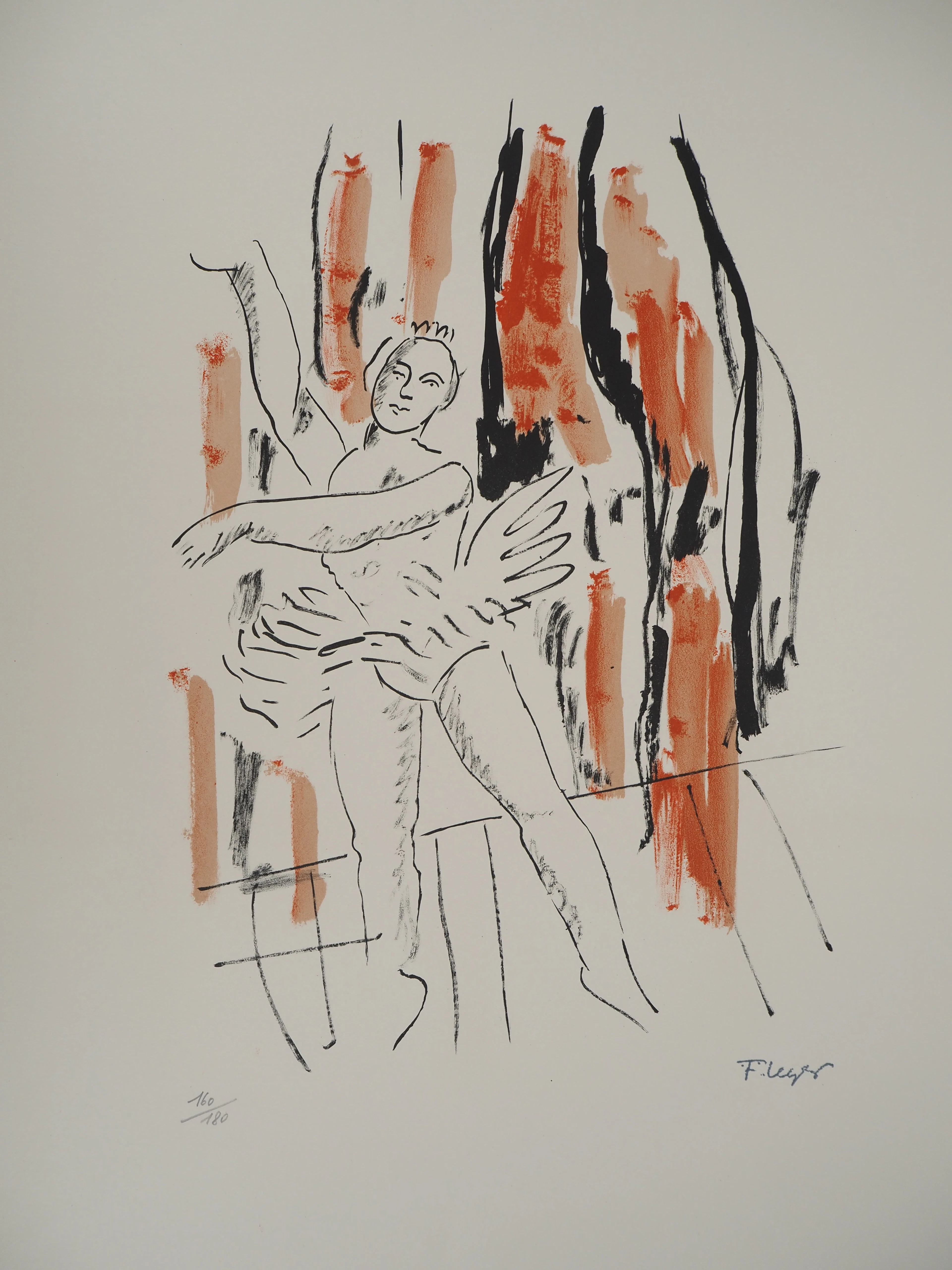 Fernand LEGER : La Ville, La danseuse de l’opéra, Lithographie originale signée