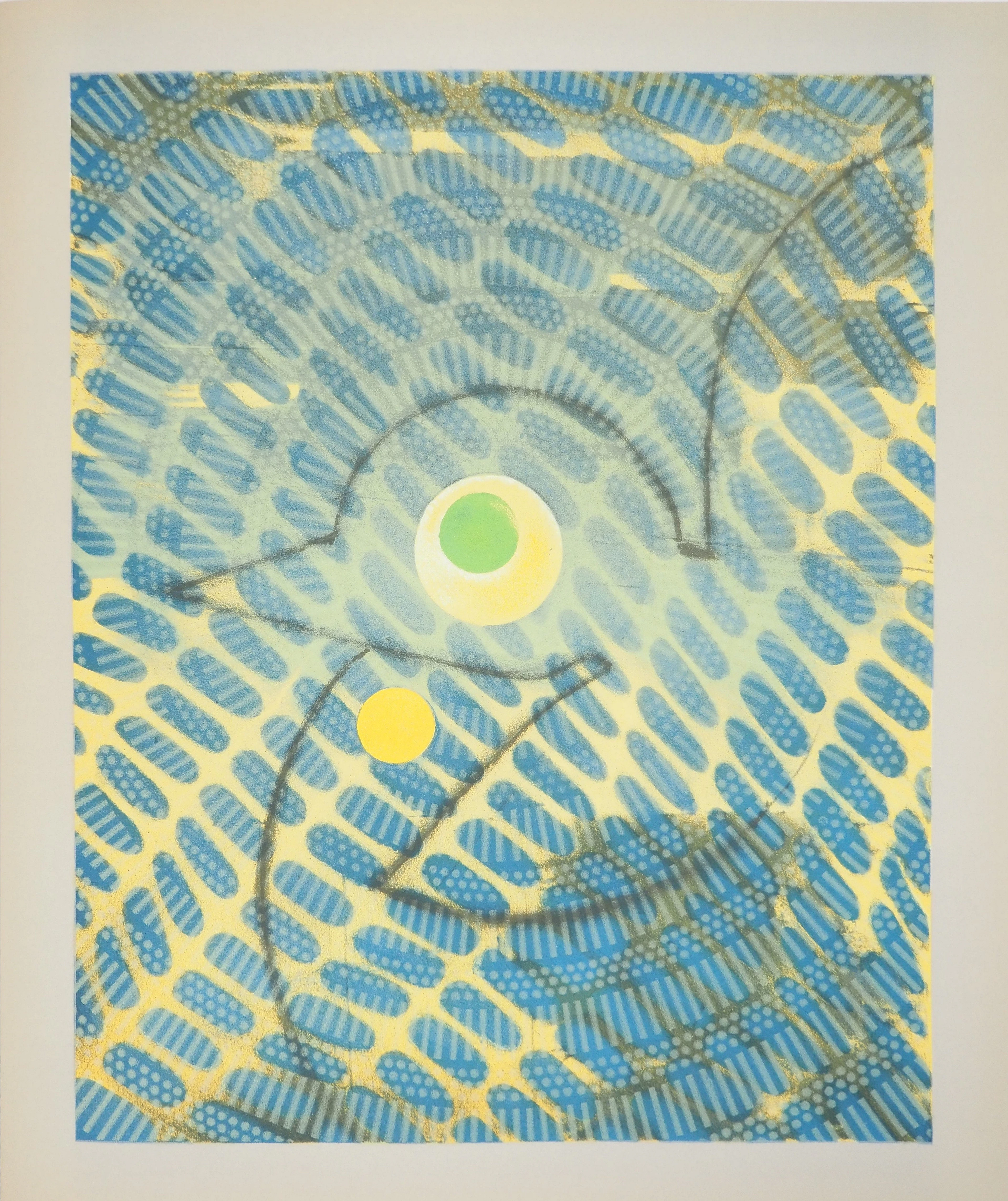 Max ERNST : Composition à l’oiseau bleu, Lithographie originale