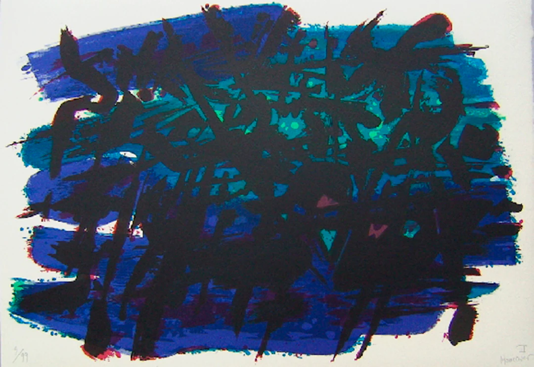 Alfred MANESSIER - Suite de Pâques, L’arrestation de Jésus, 1978, Lithographie