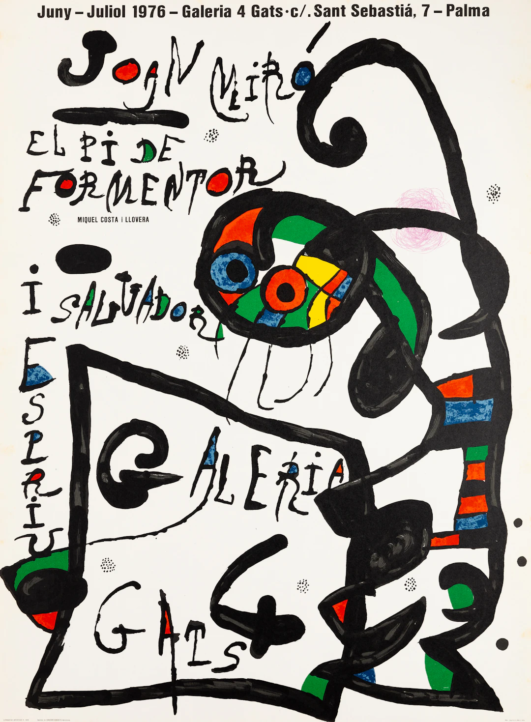 Joan MIRO : L’envol de la danseuse - Lithographie originale signée