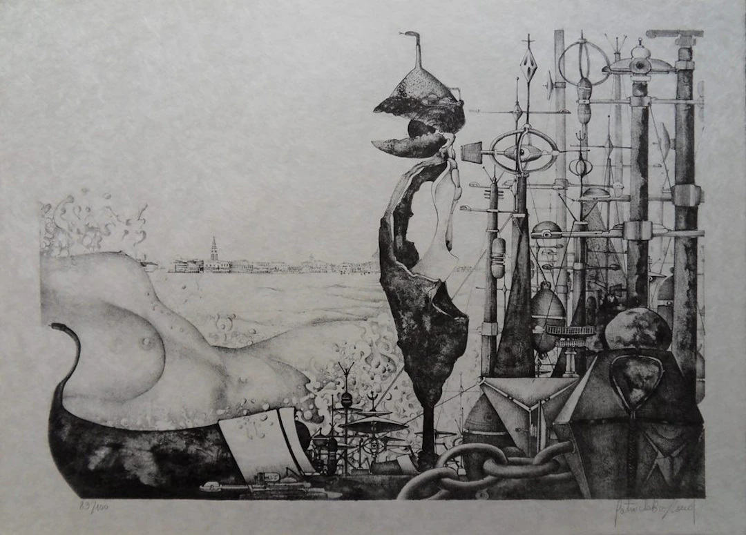 Patrick BRISSAUD - L’alchimiste - Lithographie signée au crayon et numérotée