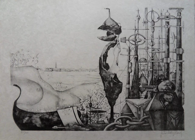 Patrick BRISSAUD - L’alchimiste - Lithographie signée au crayon et numérotée