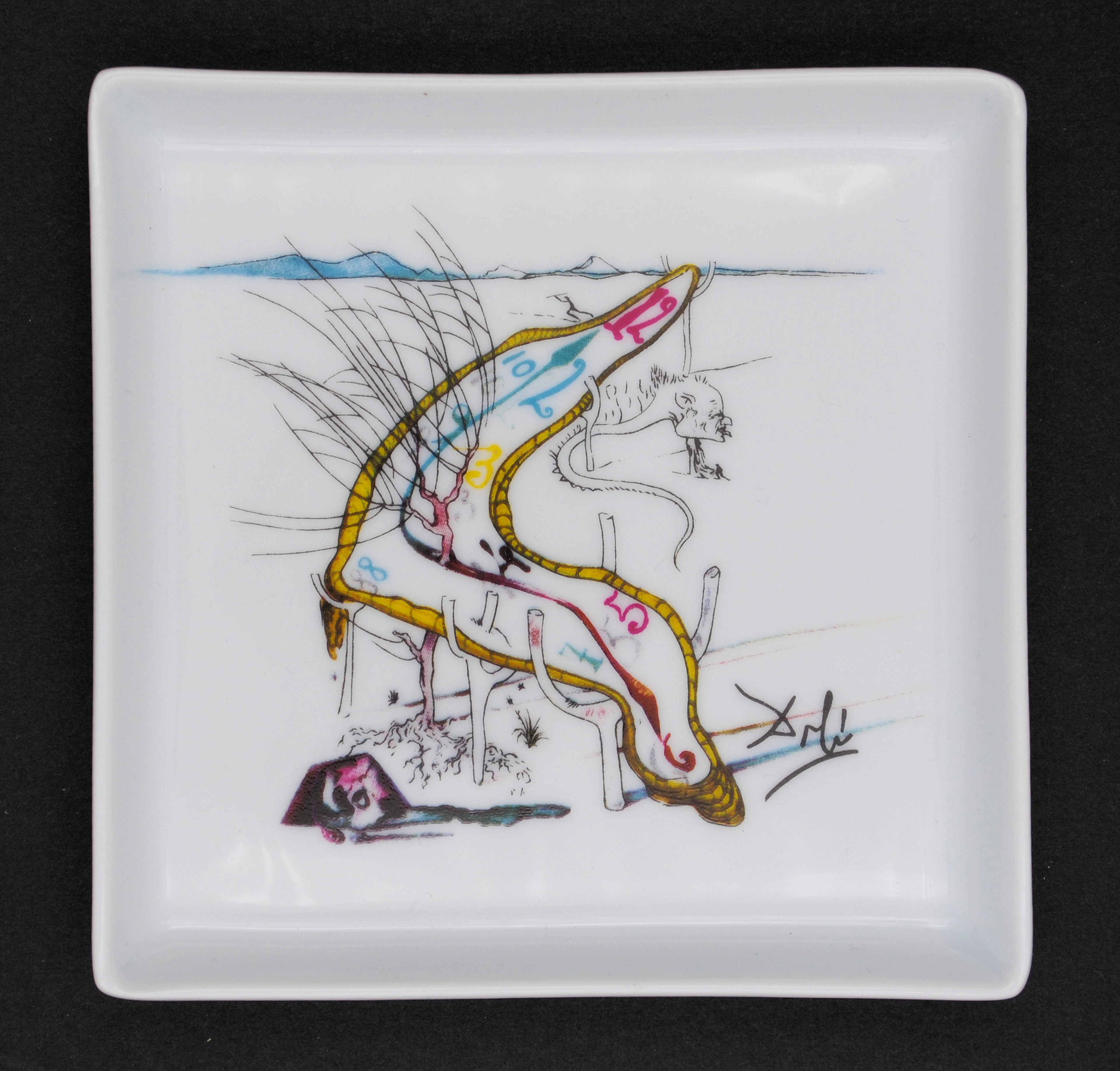 Salvador DALI : Les montre gélatines de l’espace temps, 1989 - porcelaine