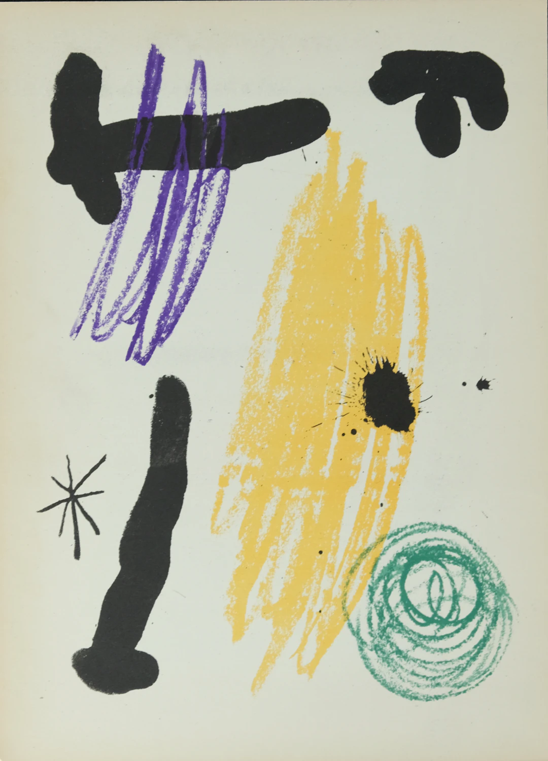 Joan MIRO : Obra Inedita Recent III - Lithographie originale