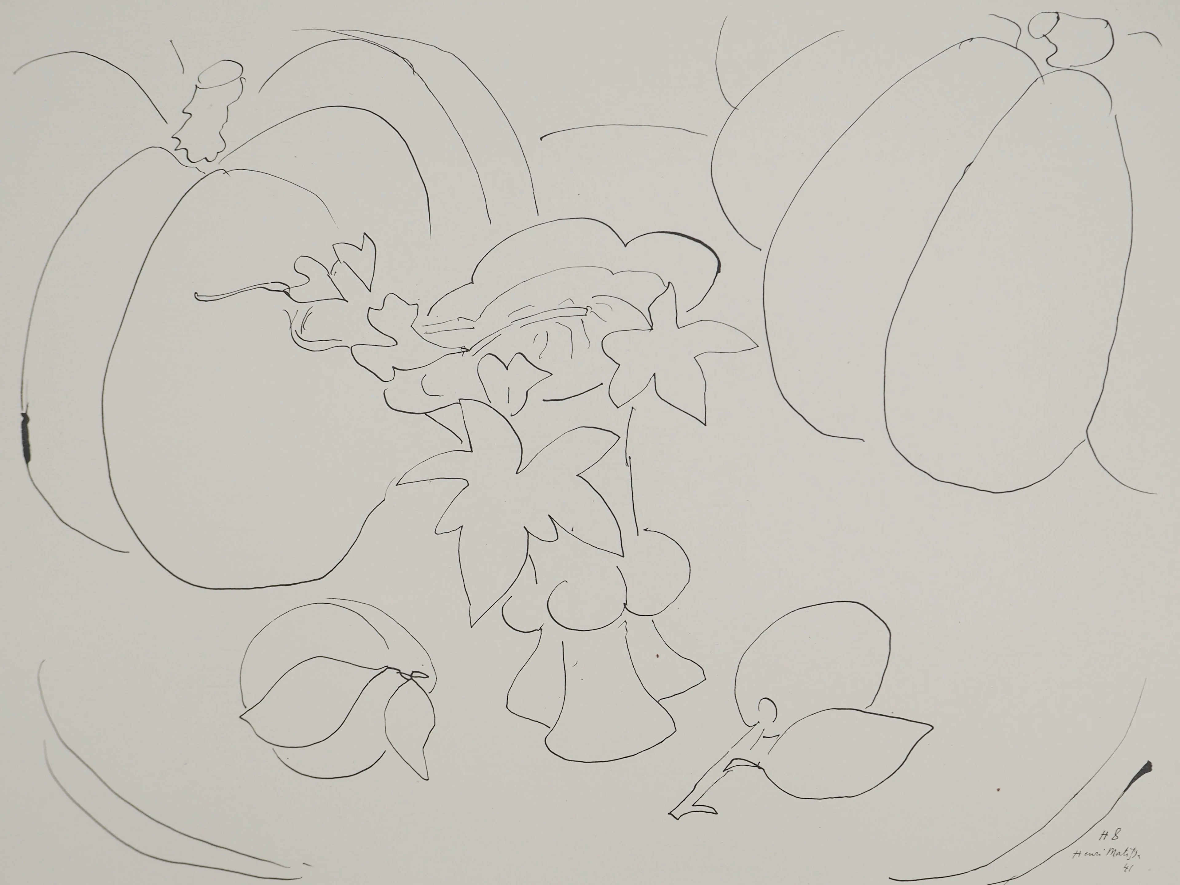 Henri MATISSE : Fruits de saison, Lithographie signée