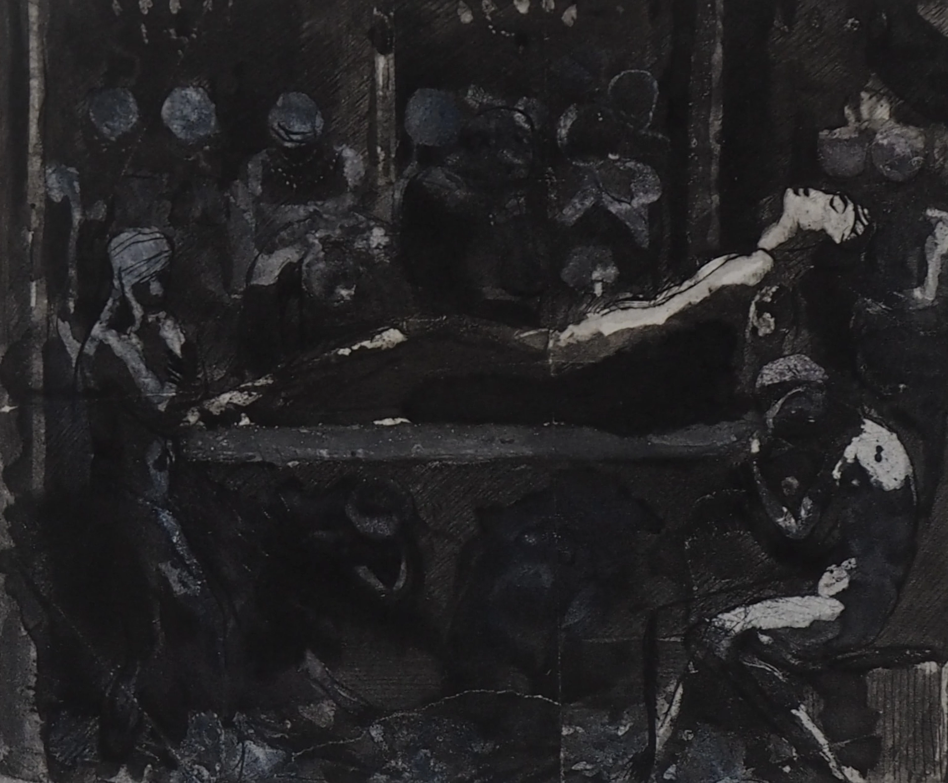 Auguste RODIN : La mort du roi, Gravure