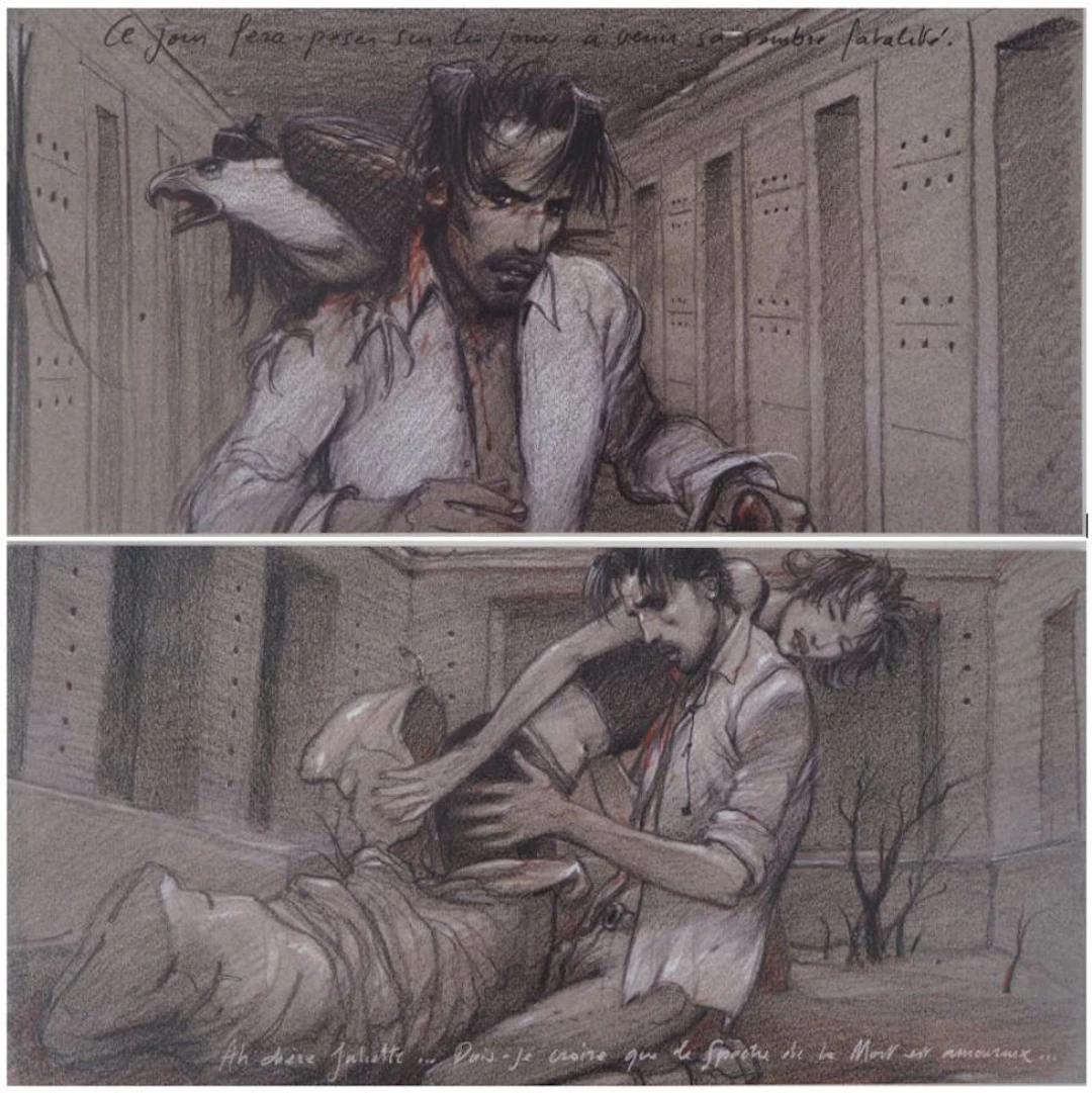 Enki BILAL - Roméo et Juliette :Mauvais présage, 2011 - Ensemble de