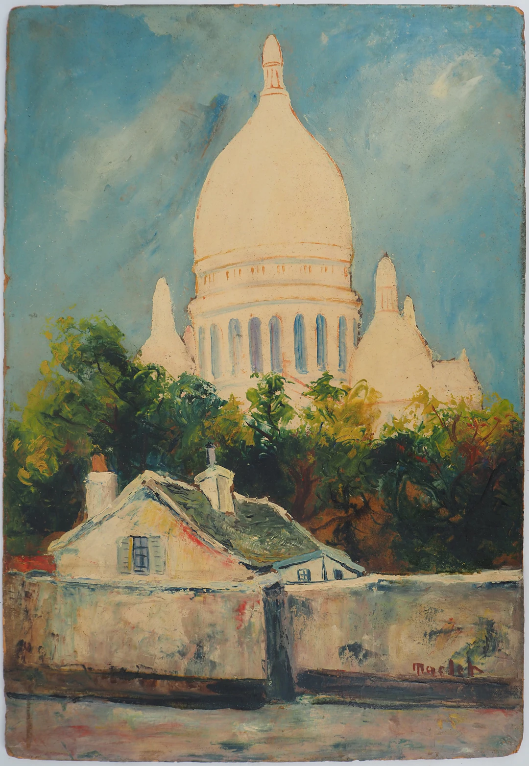 Elisée Maclet : Montmartre, la maison de la belle Gabrielle, vers