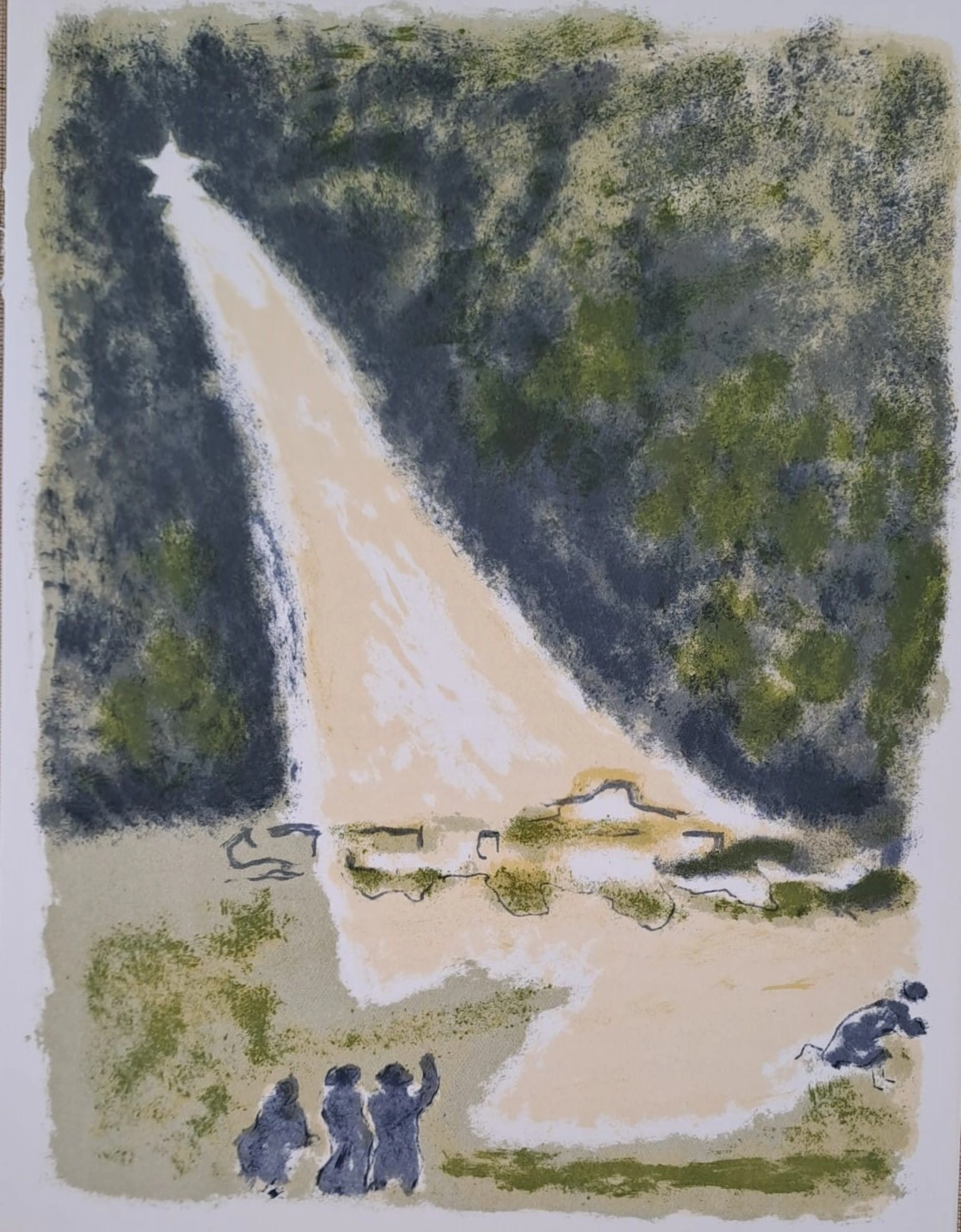 Jules Cavailles - L’étoile lumineuse - Lithographie originale