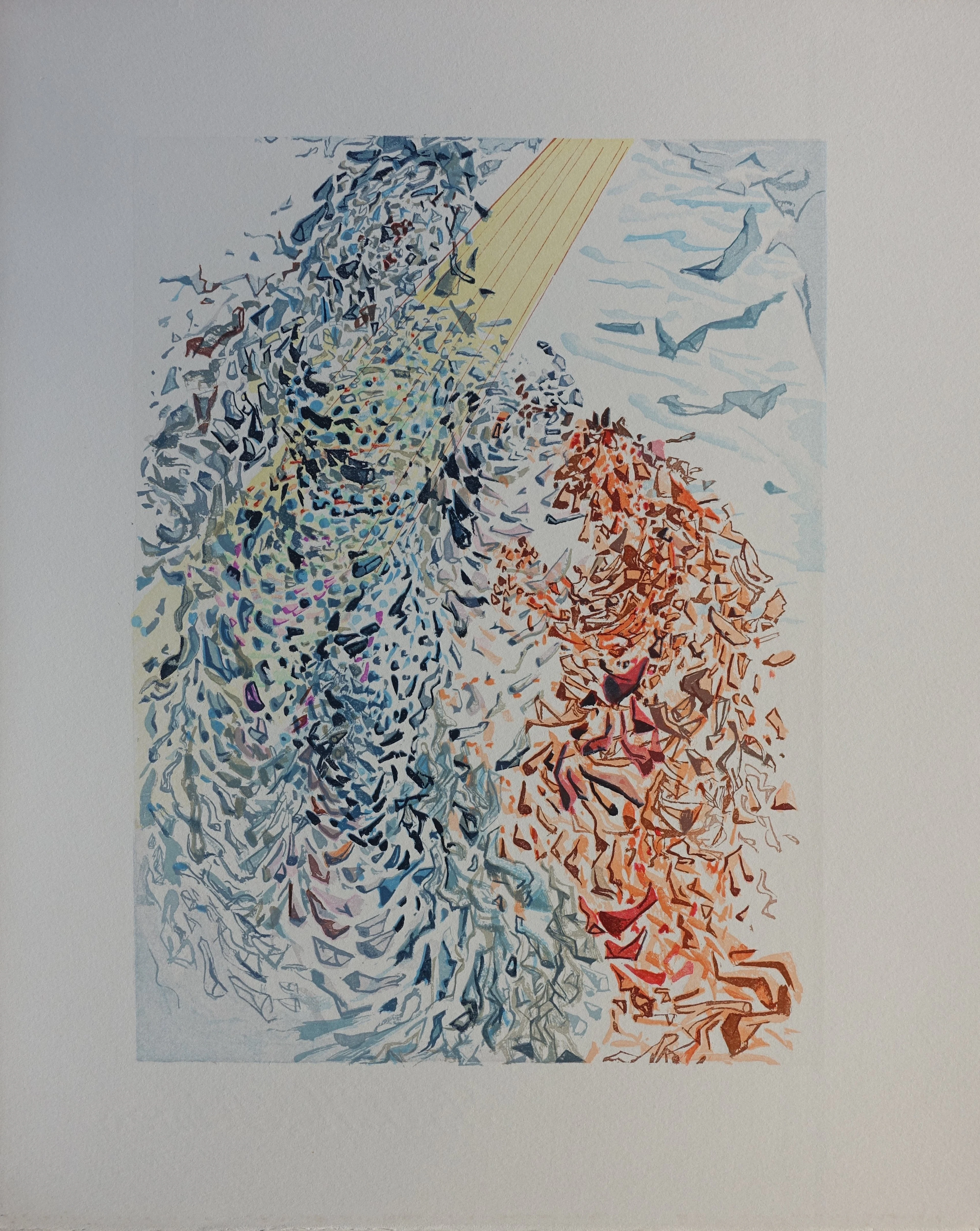 Salvador DALI : Opposition, Bois gravé original