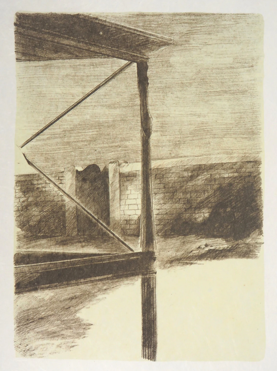 Pierre SKIRA : En attendant l’aube - Lithographie originale signée