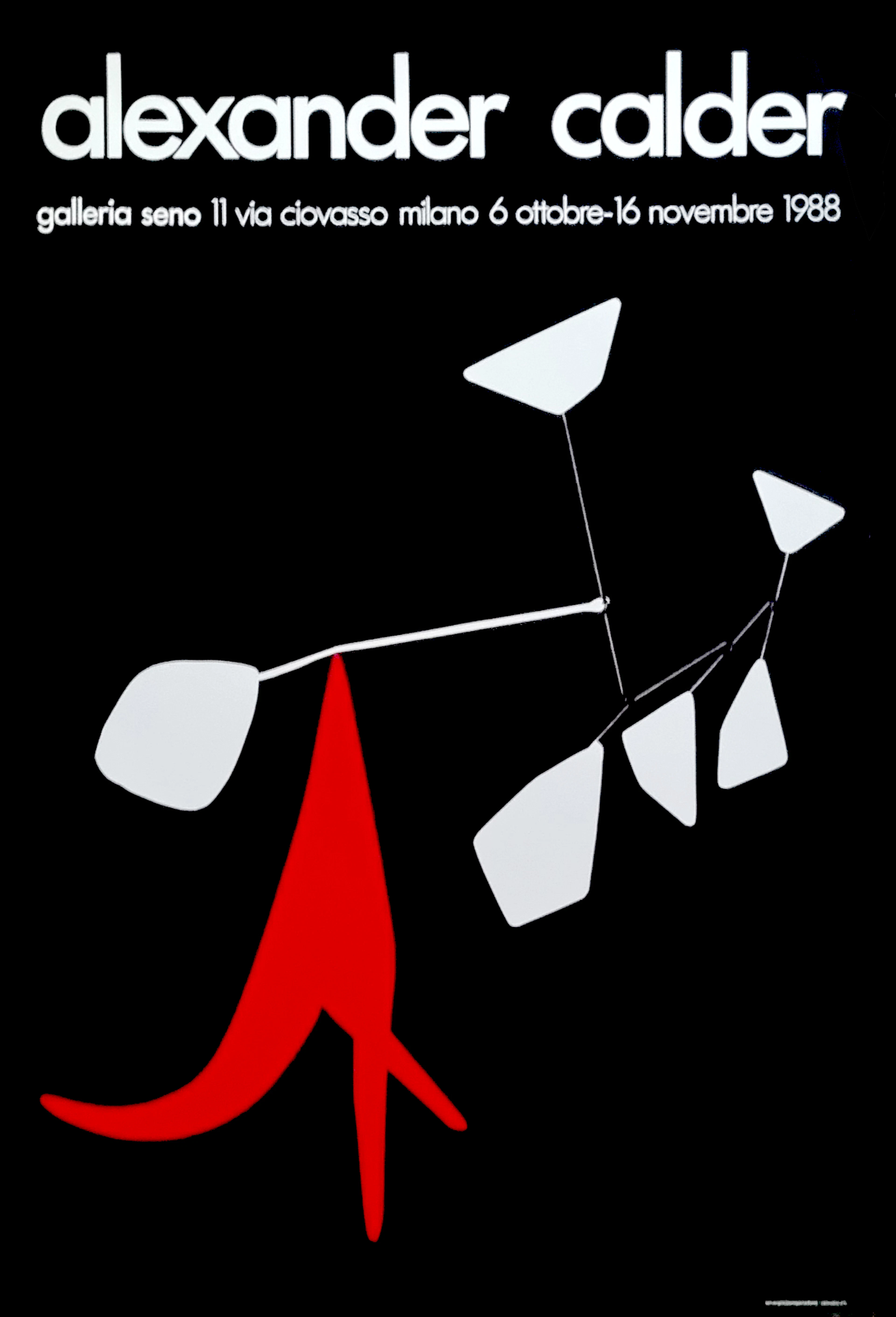 Alexander Calder - Galleria Seno Milan, 1988 - Affiche offset