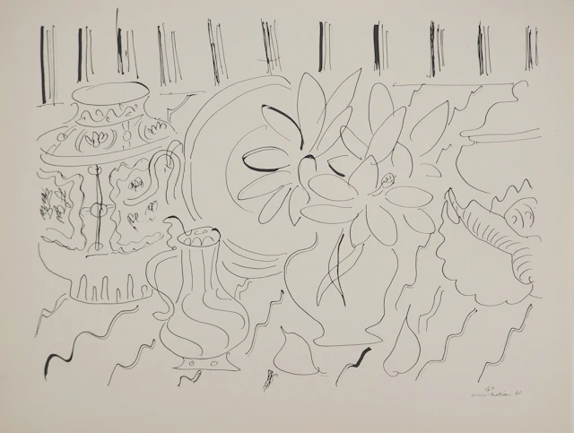Henri MATISSE : Vase aux marguerites, Lithographie signée
