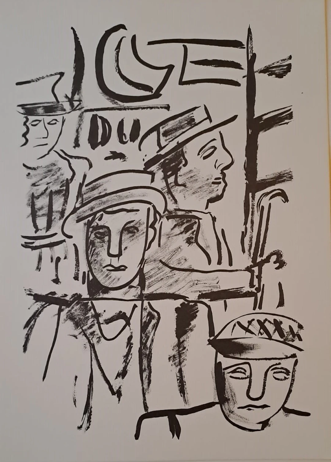 Fernand Léger (d’après) - Dans le métro - Lithographie offset
