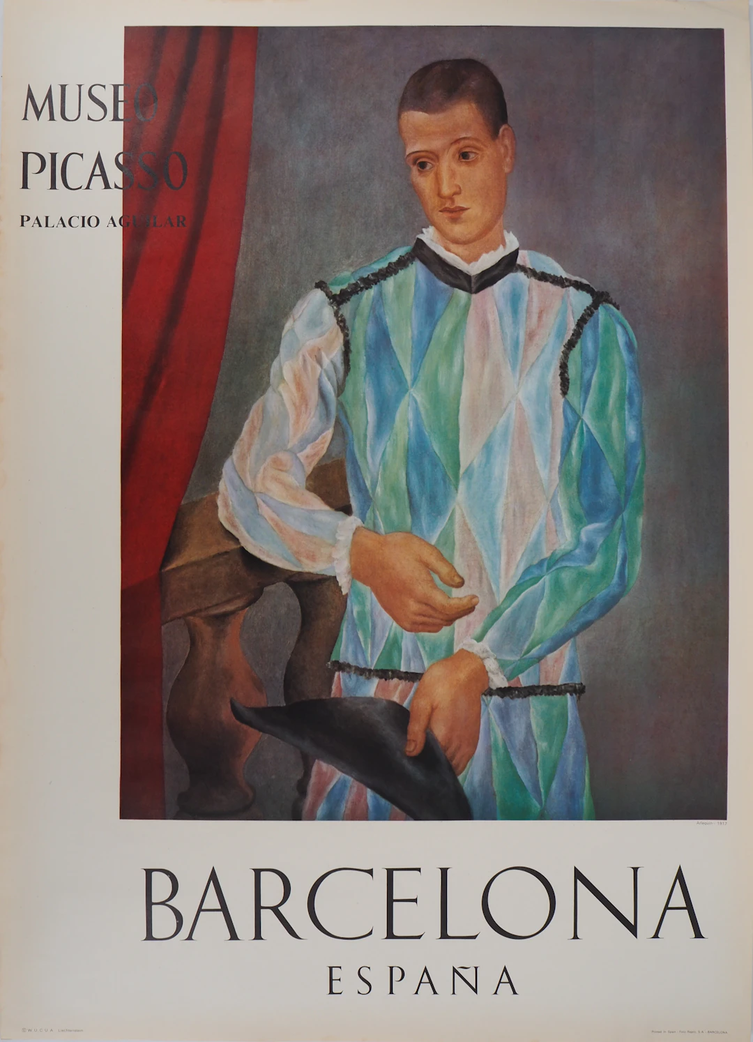 Pablo PICASSO (d’après) - Arlequin, Affiche originale 1966