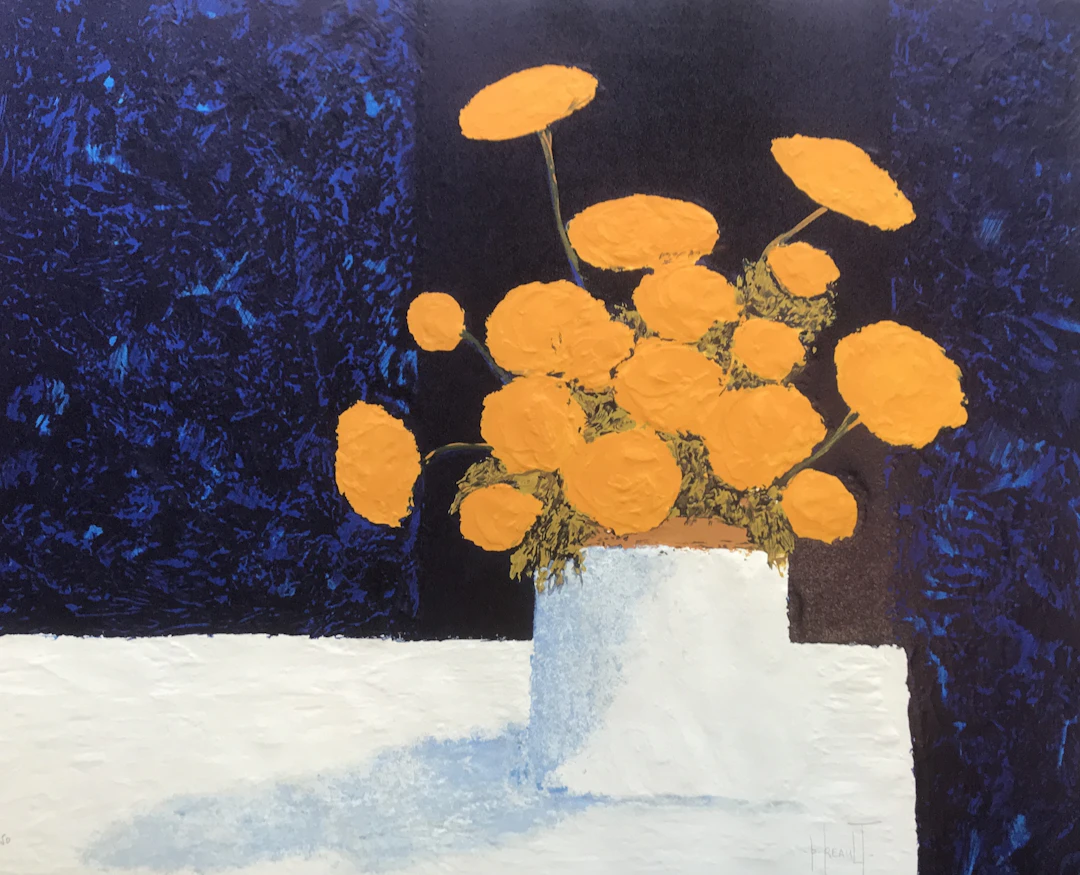 Patrick REAULT - Le bouquet, lithographie