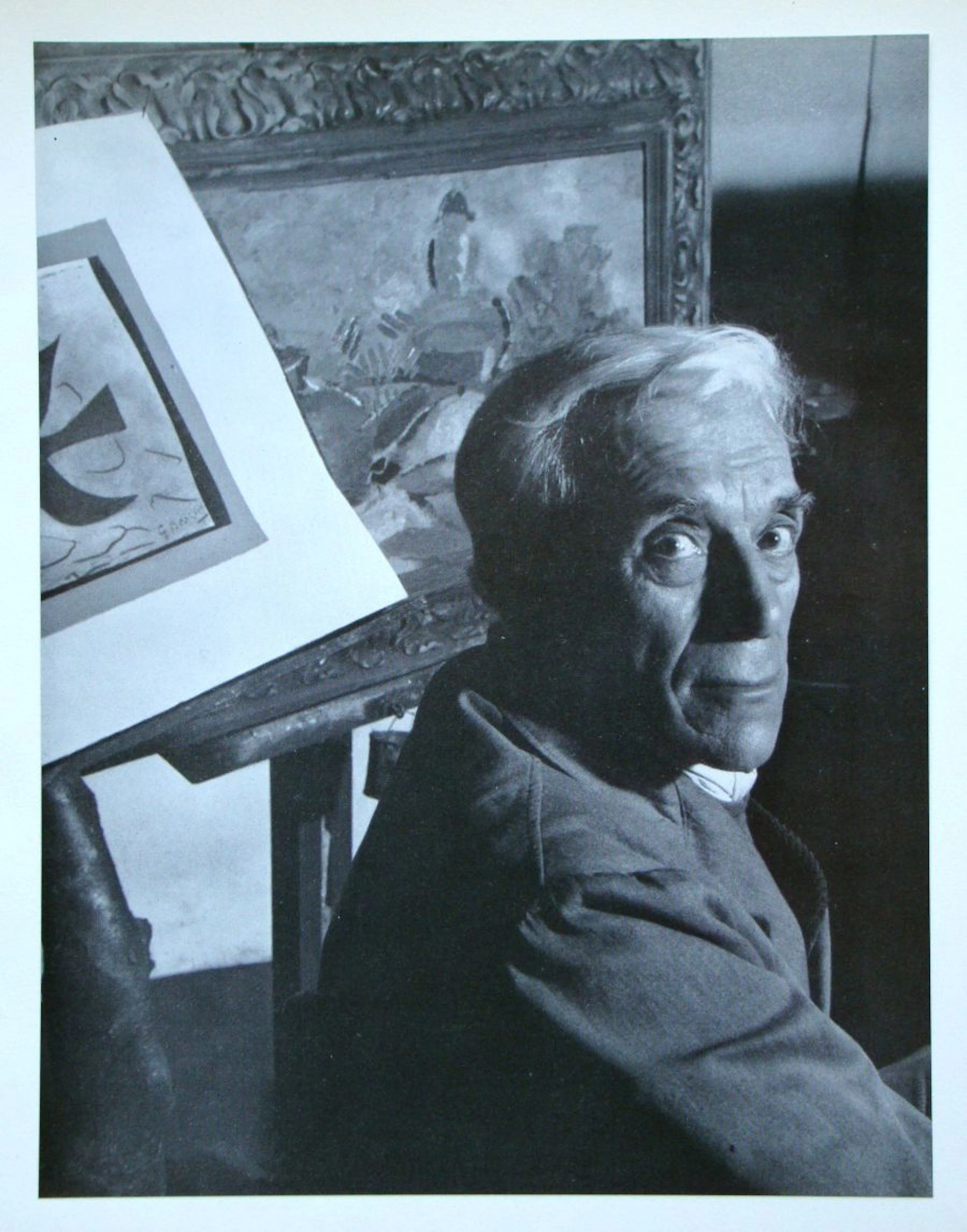 Georges BRAQUE (d’après) - Portrait, 1957 - Photographie offset