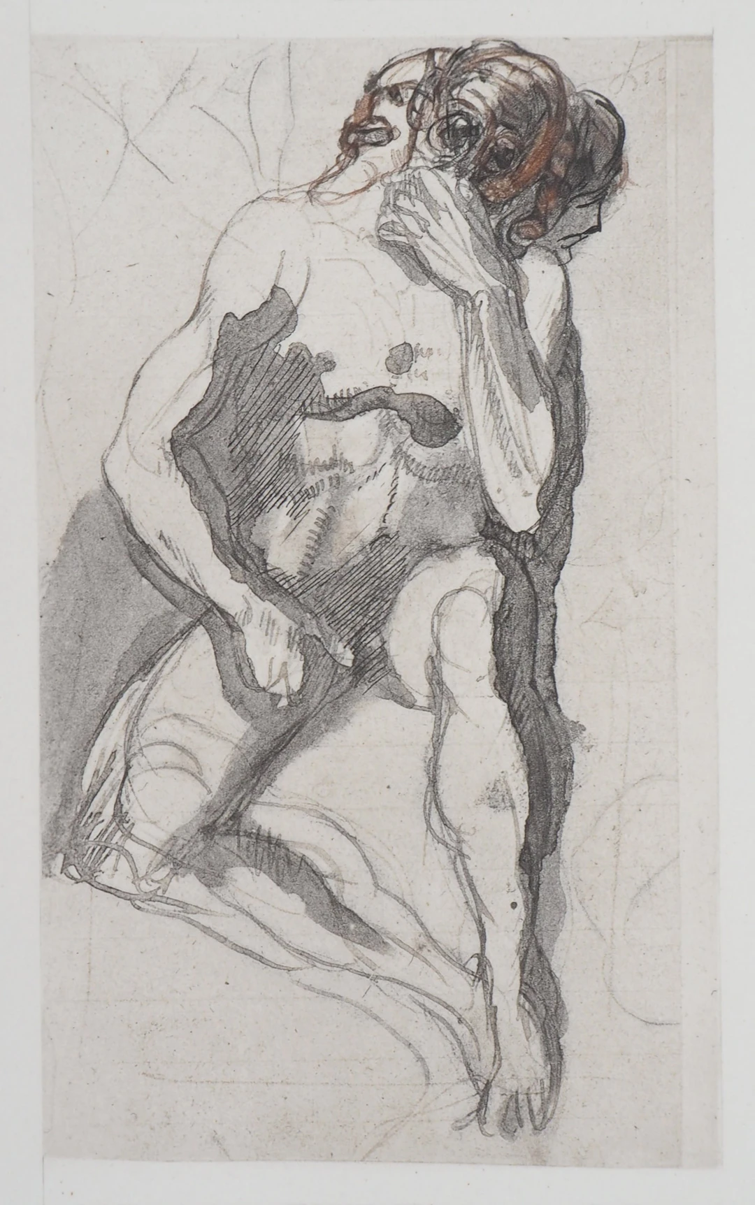 Auguste RODIN : Cerbère, Gravure