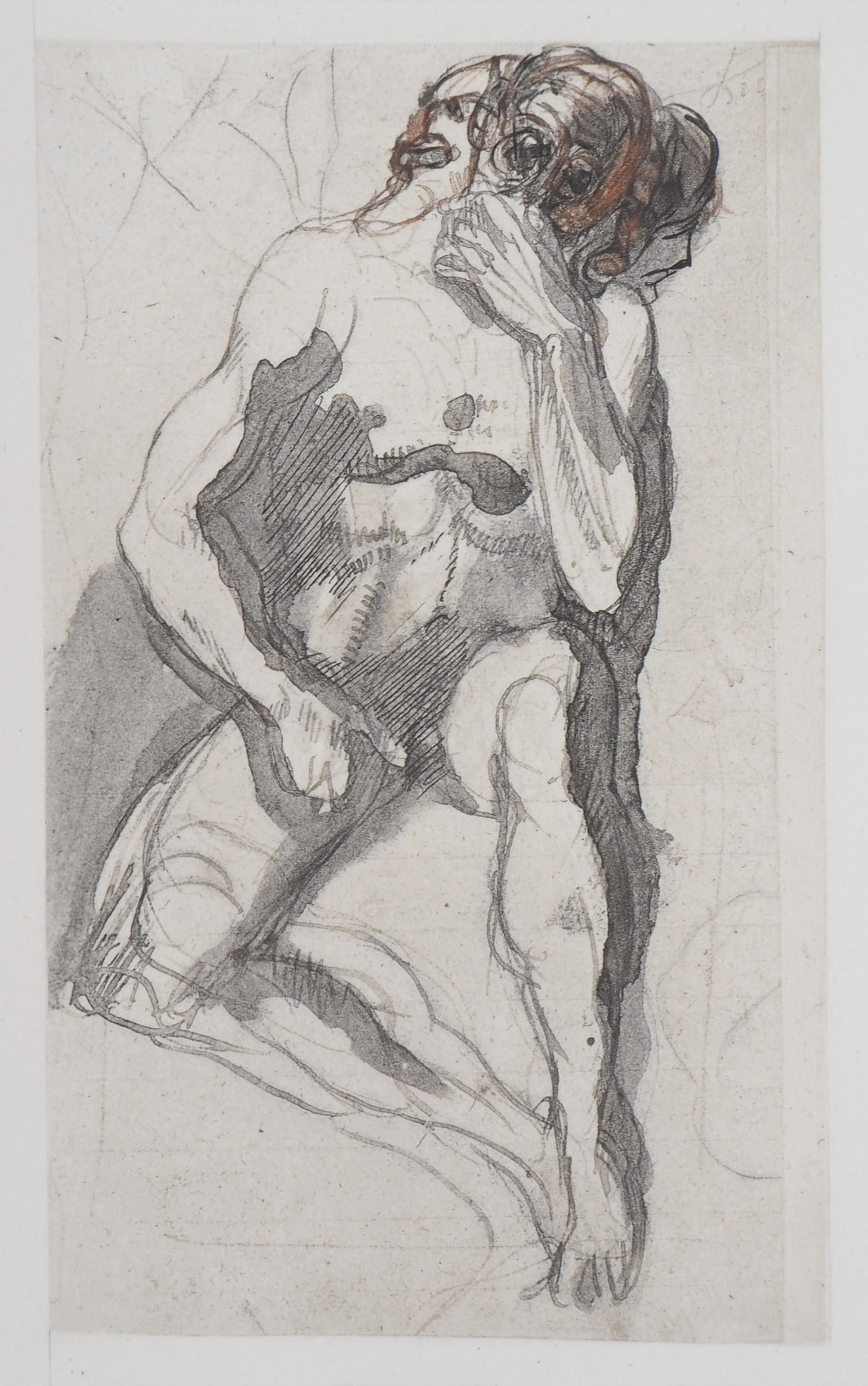 Auguste RODIN : Cerbère, Gravure
